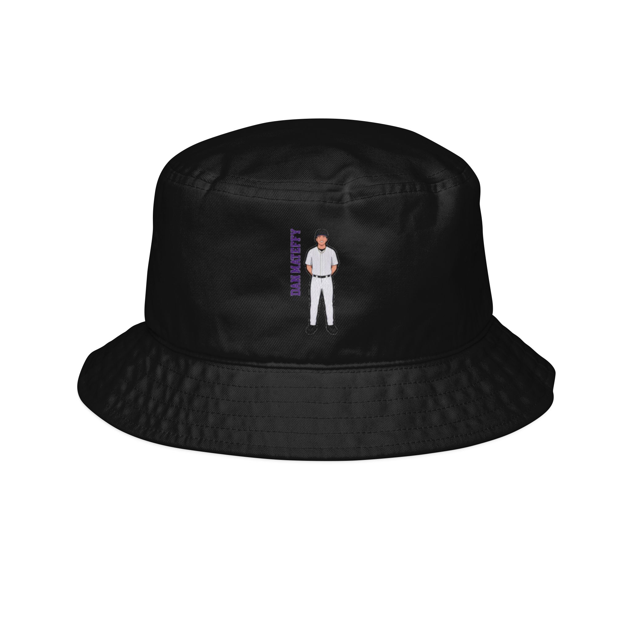 Bucket Hat — character_name_vertical in Black