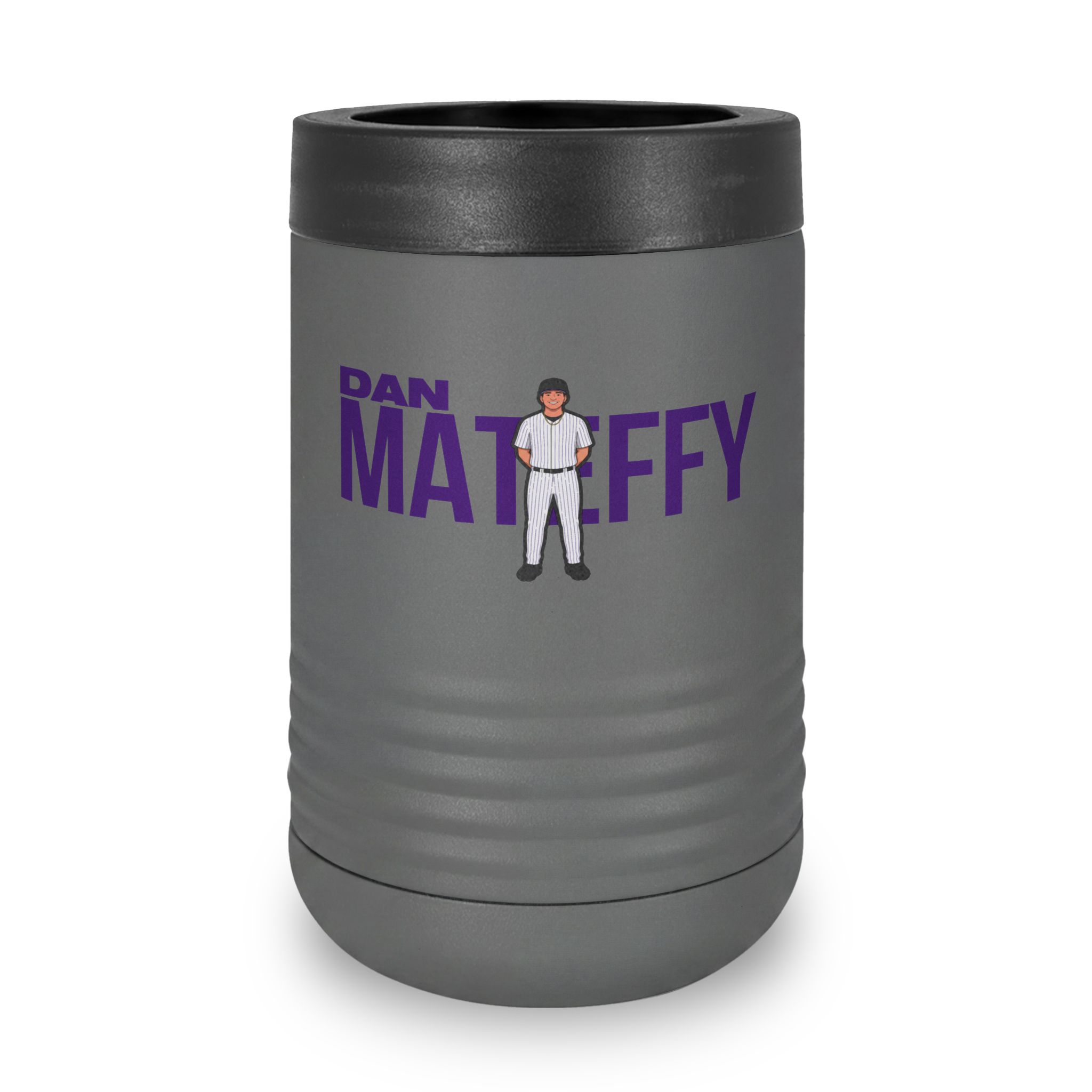 Stainless Can Cooler — character_player_name in Grey