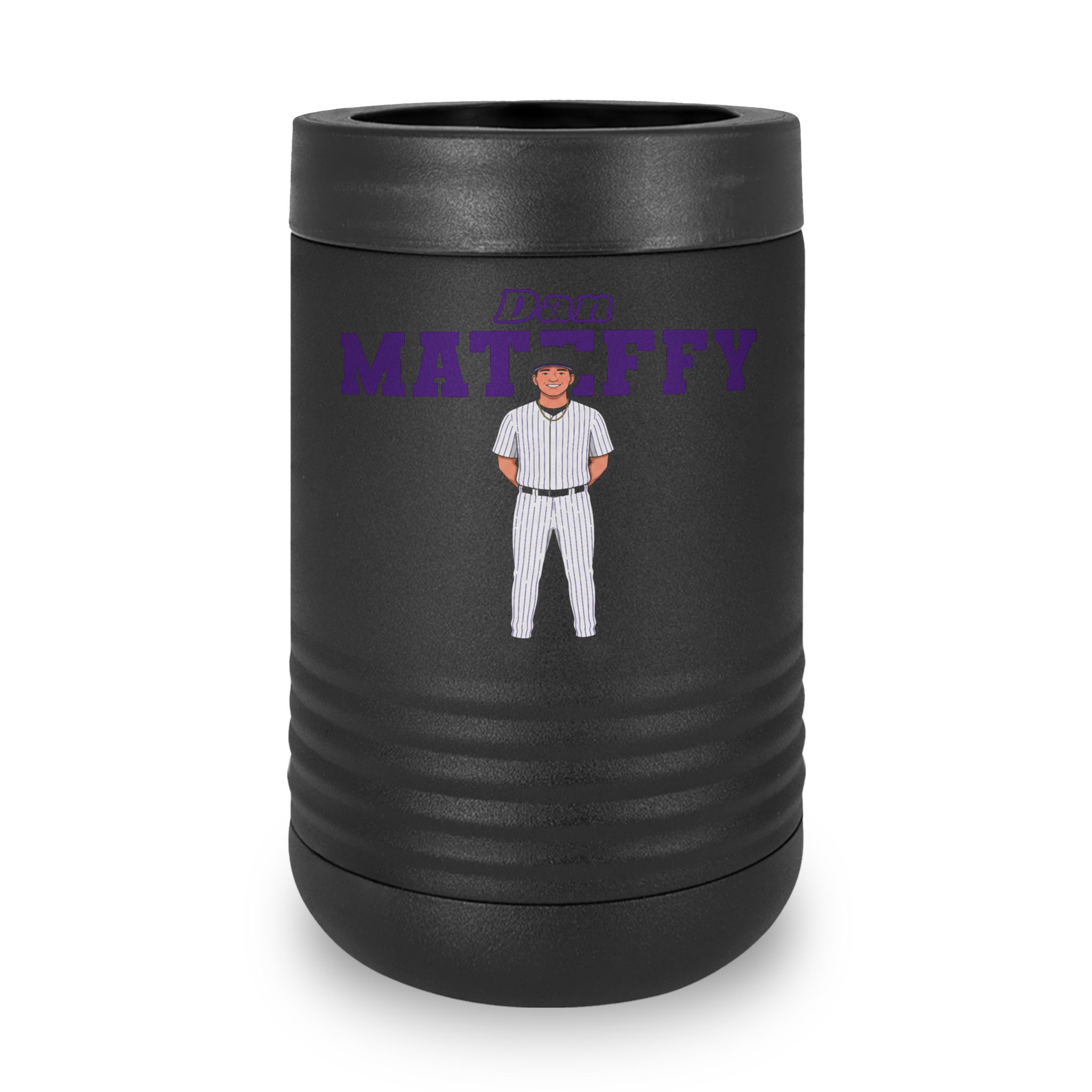 Stainless Can Cooler — character_name_arch in Black