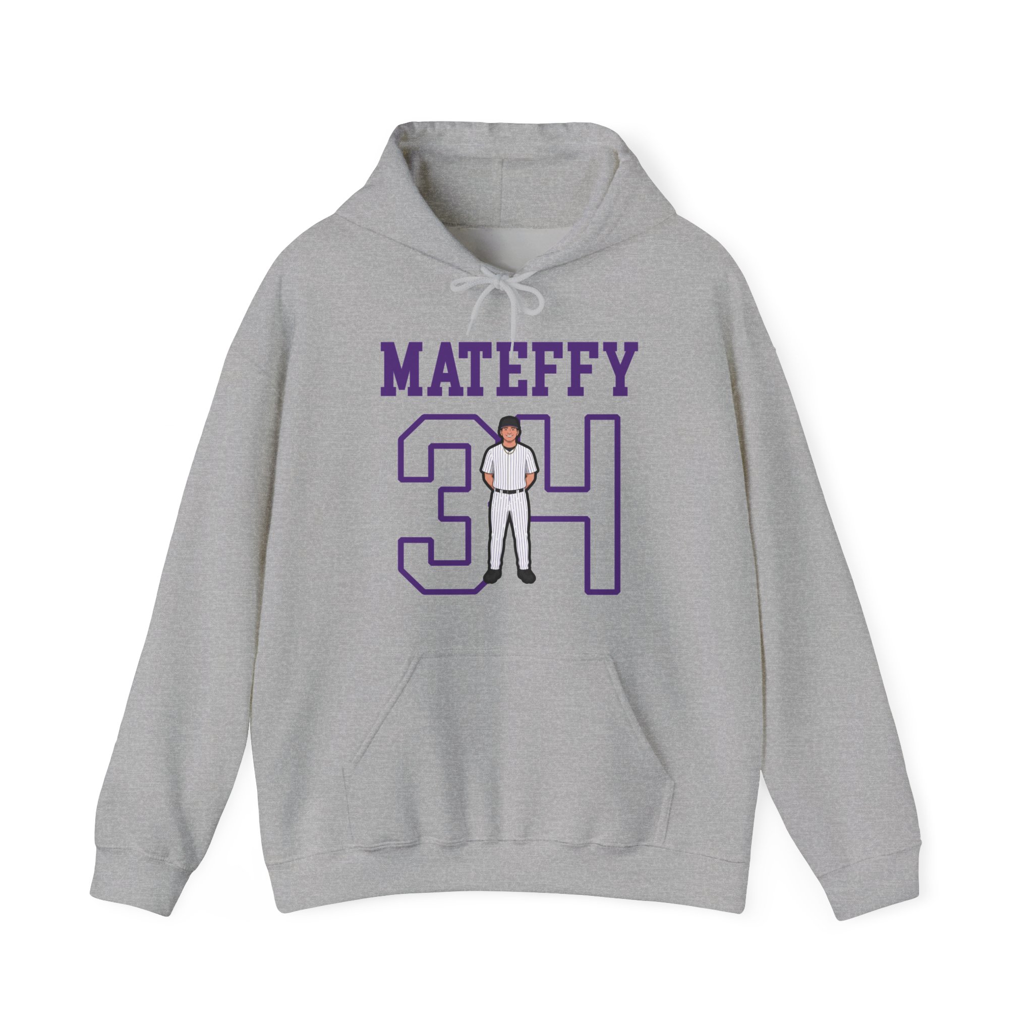 Hoodie — character_shirsey in Grey