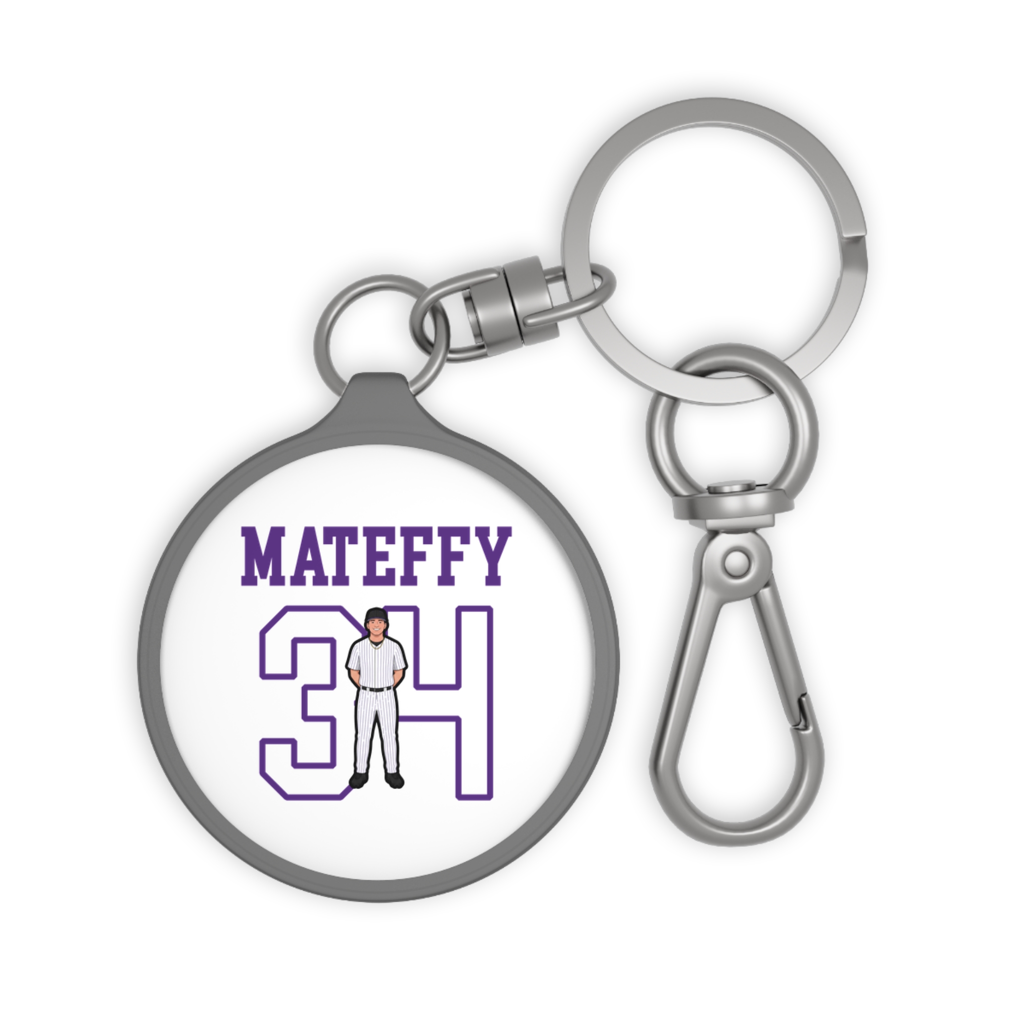 Keychain — character_shirsey in Grey