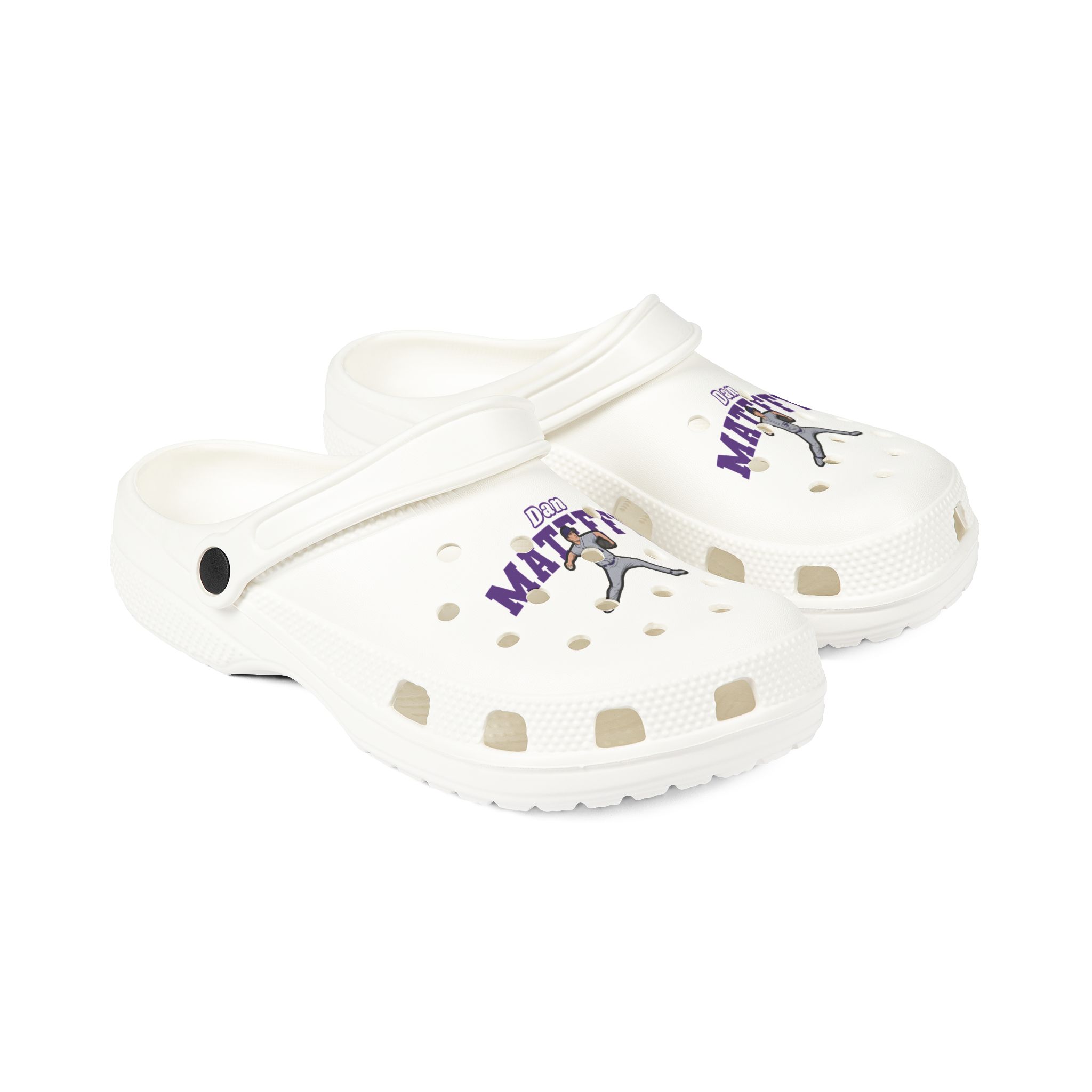 Rubber Clogs — character_name_arch in White