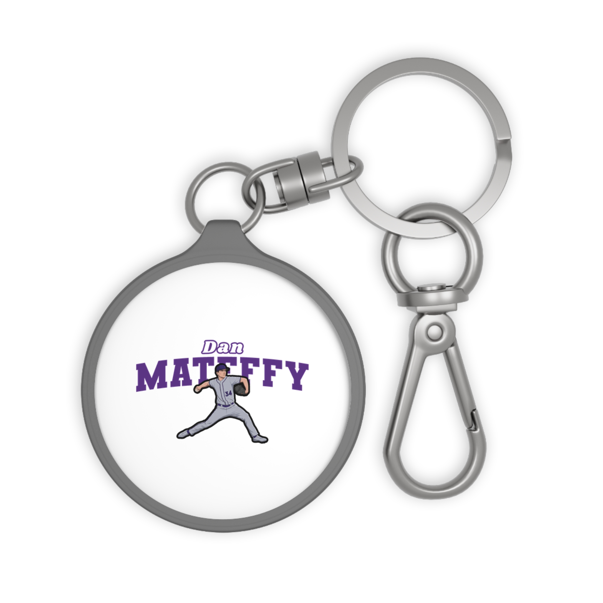 Keychain — character_name_arch in Grey