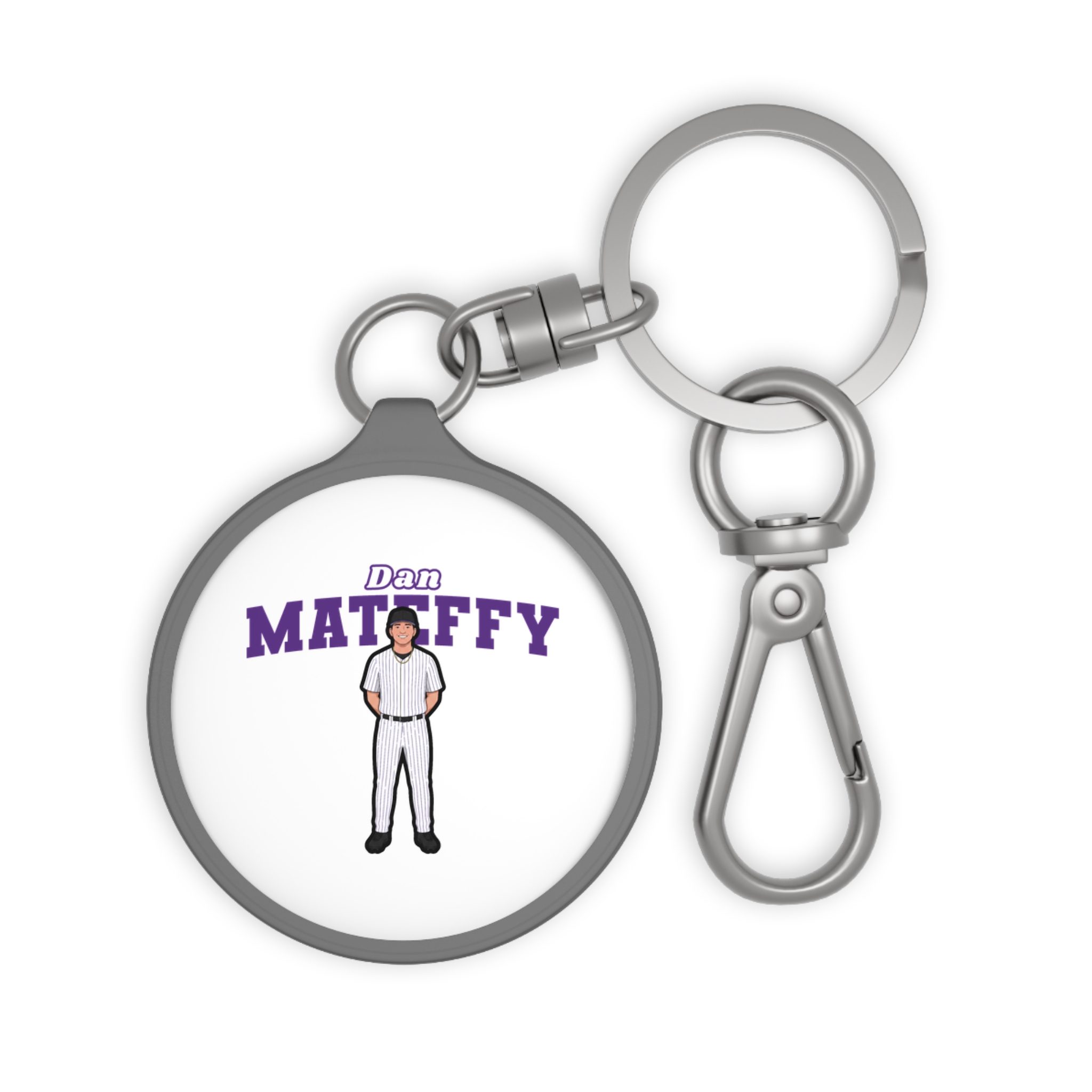 Keychain — character_name_arch in Grey