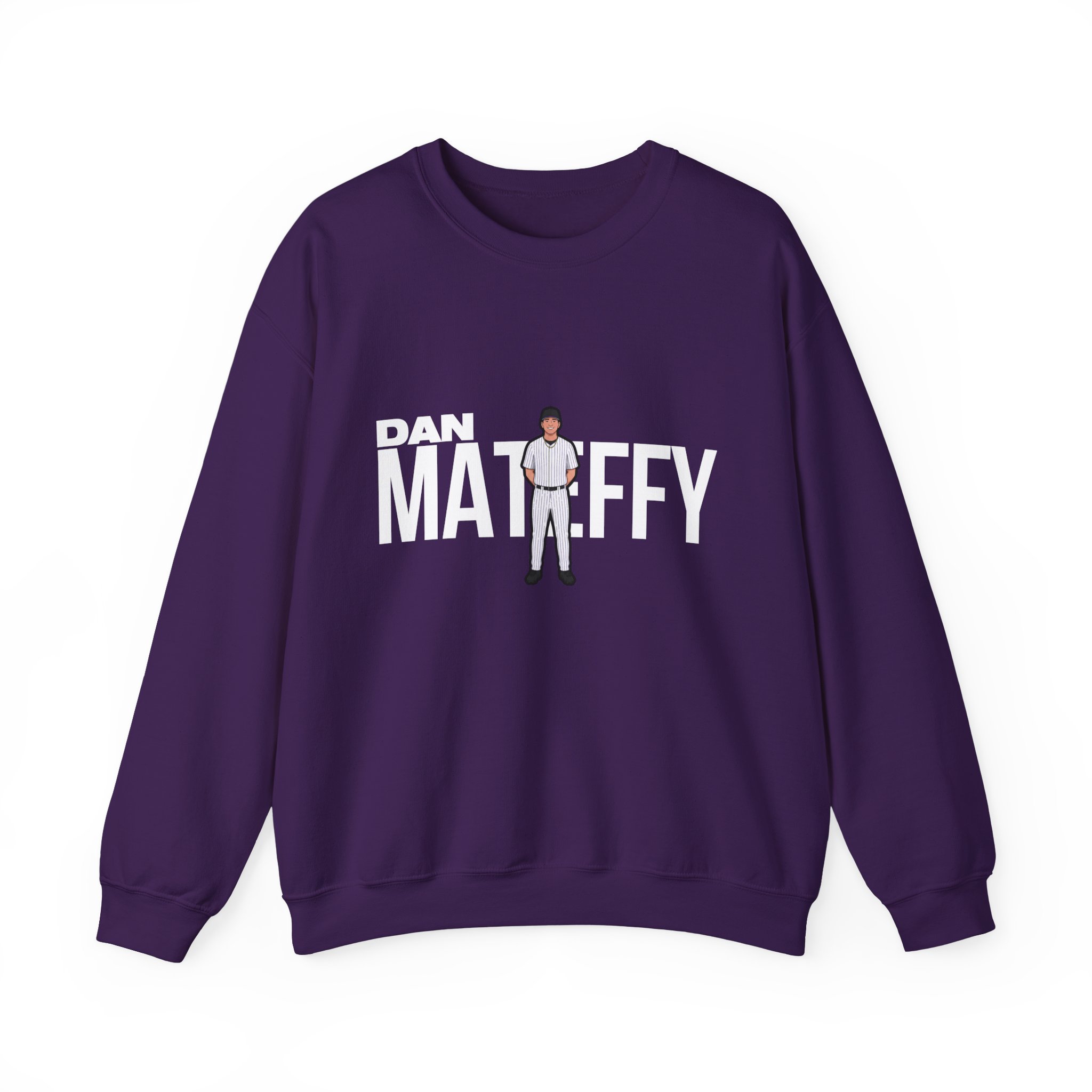 Crewneck Sweatshirt — character_player_name in Purple