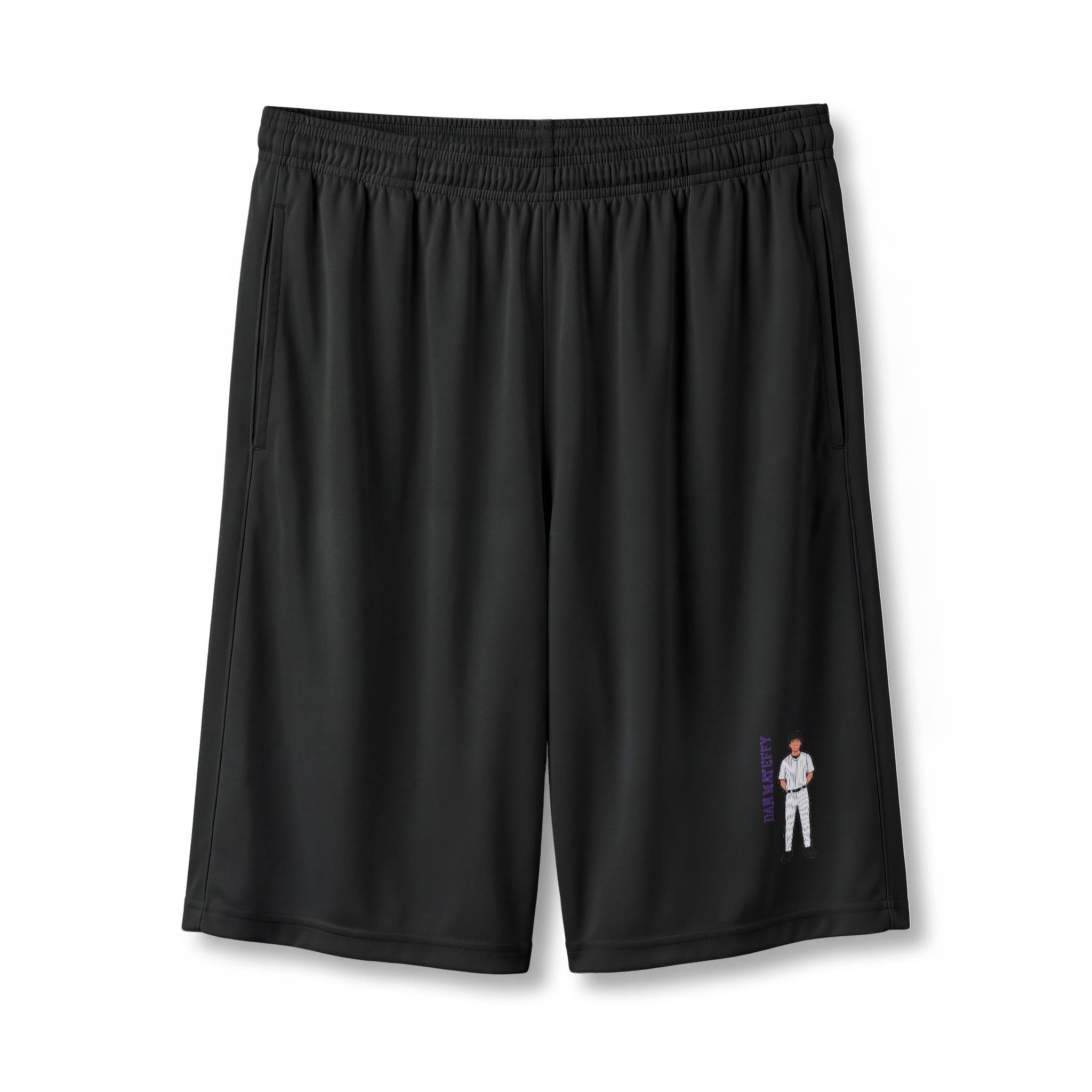 Shorts — character_name_vertical in Black