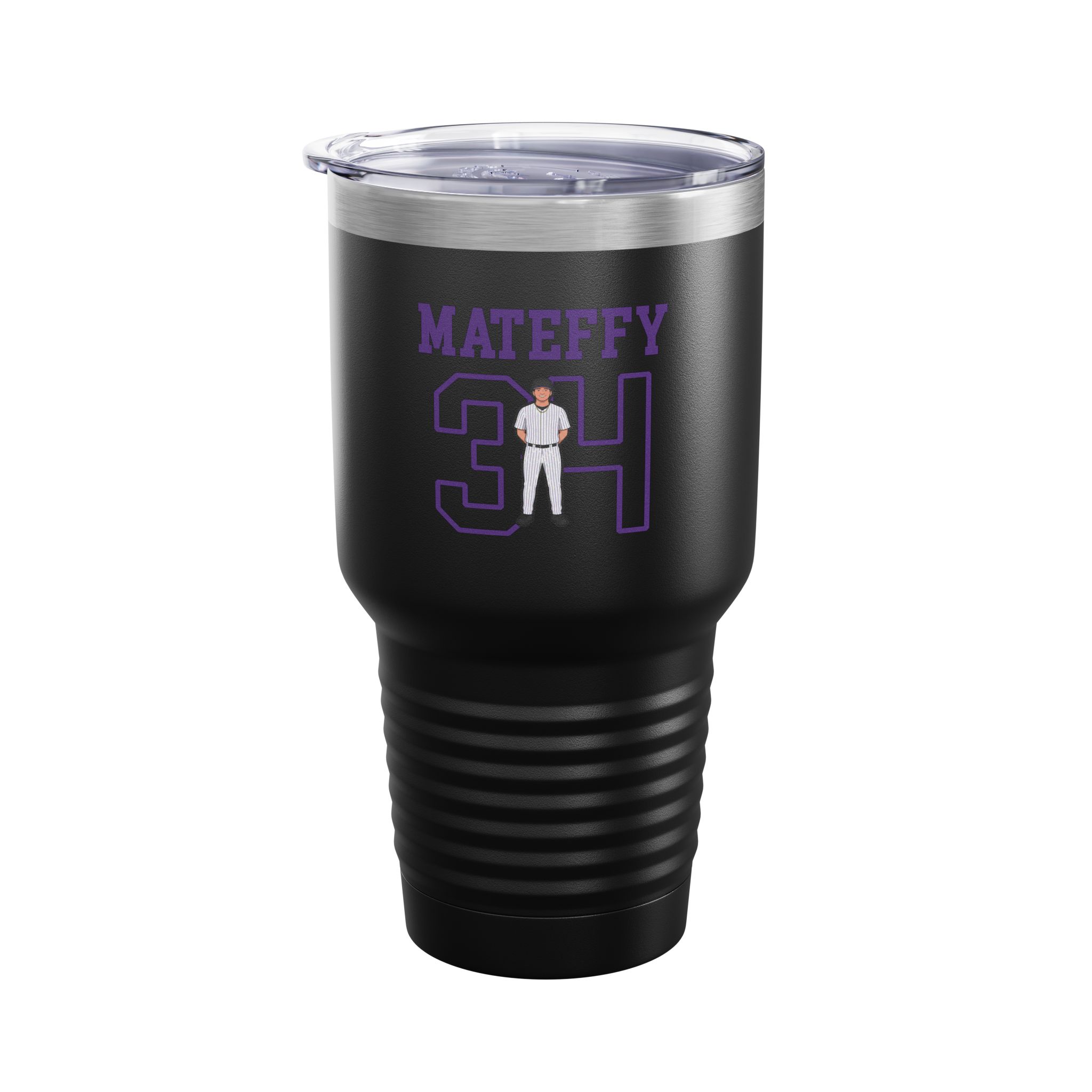 30oz Tumbler — character_shirsey in Black