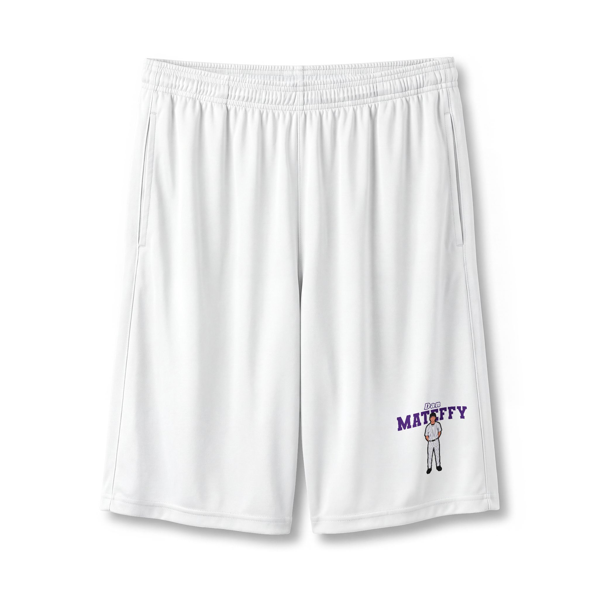 Shorts — character_name_arch in White