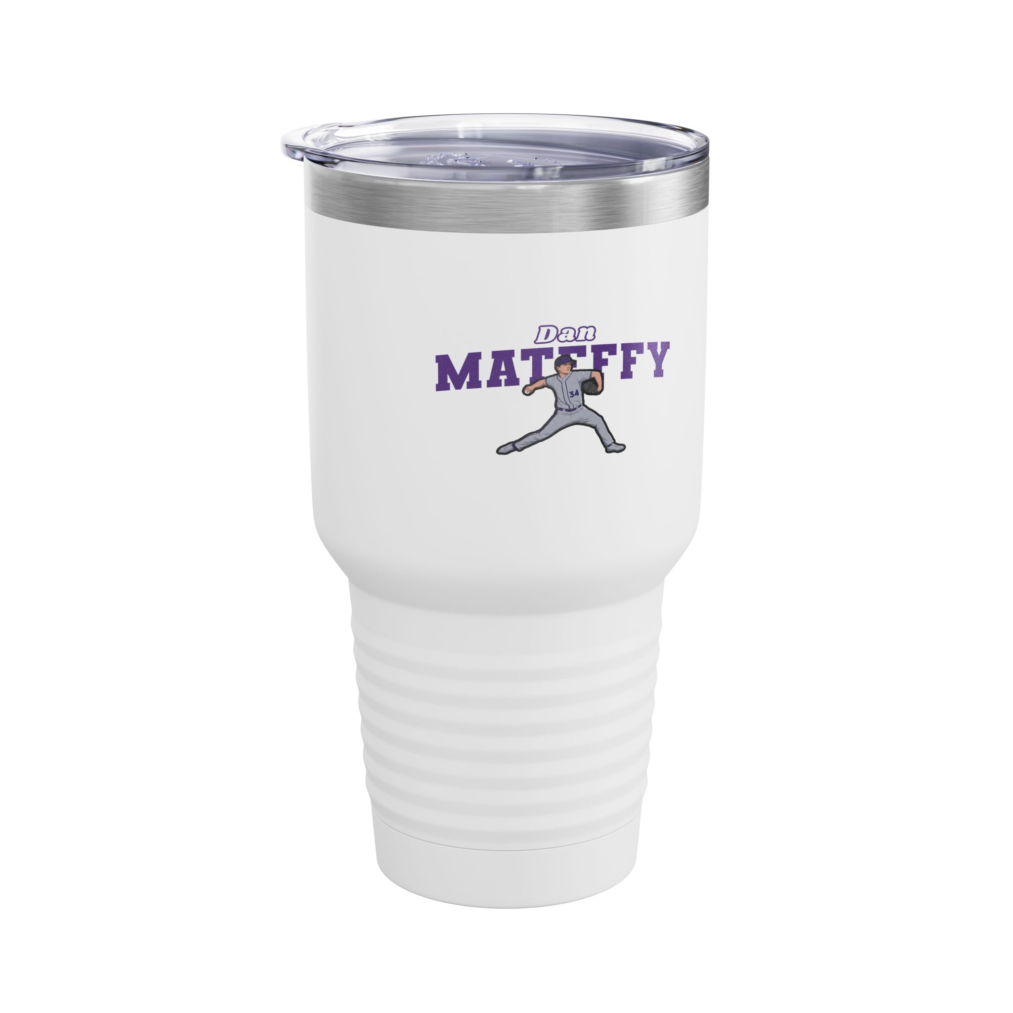 30oz Tumbler — character_name_arch in White