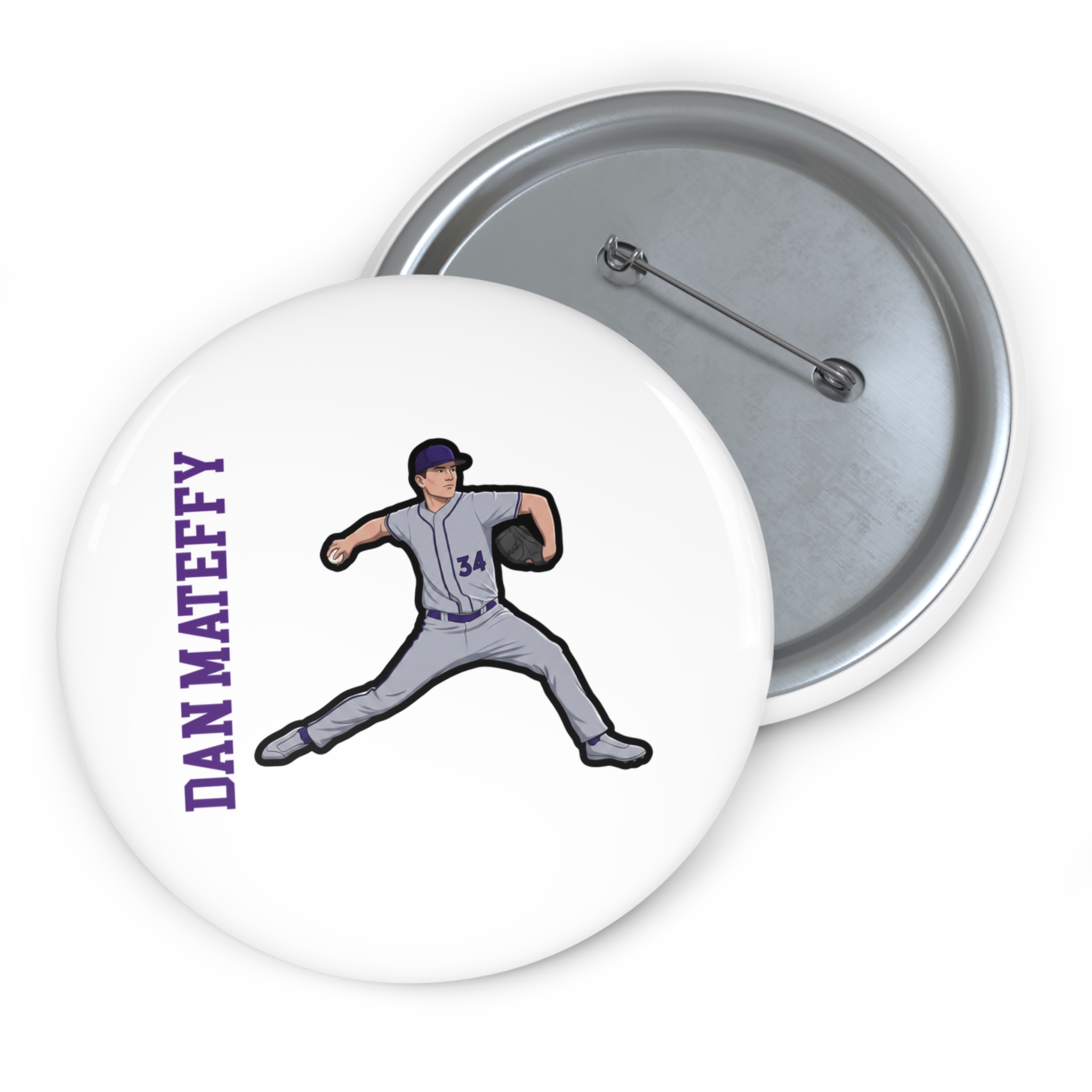 Game Day Pin — character_name_vertical in Classic