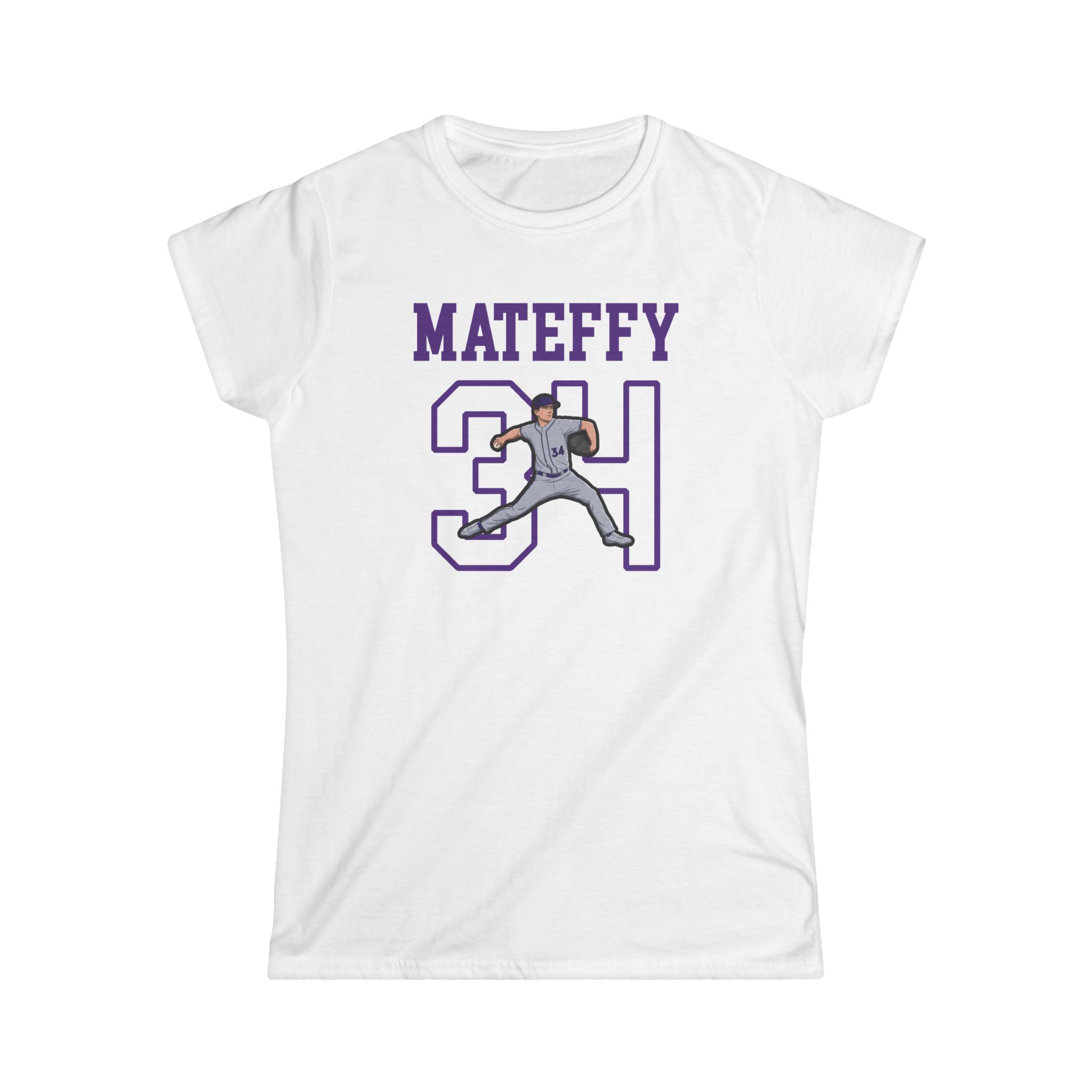 Women's Softstyle Tee — character_shirsey in White