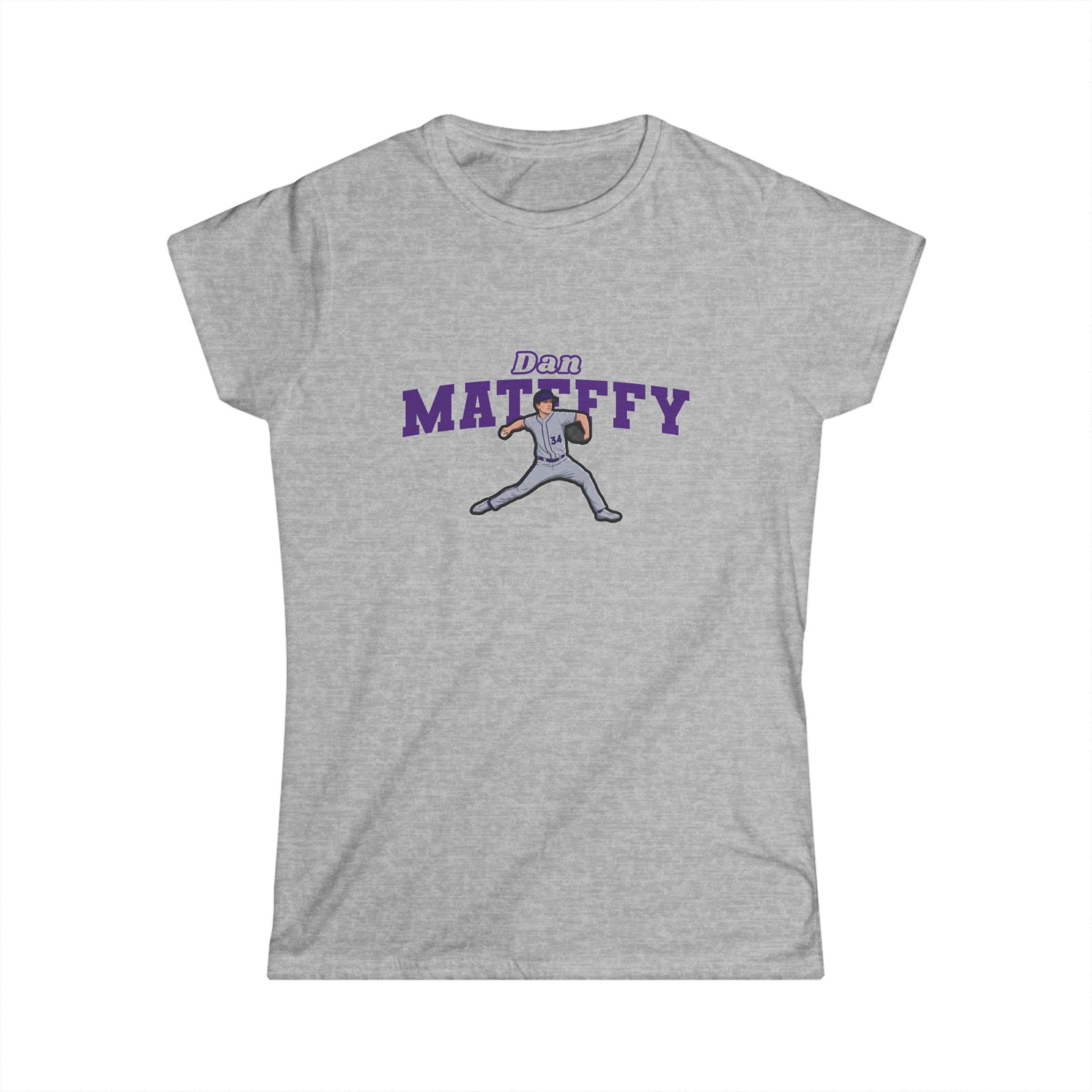 Women's Softstyle Tee — character_name_arch in Grey