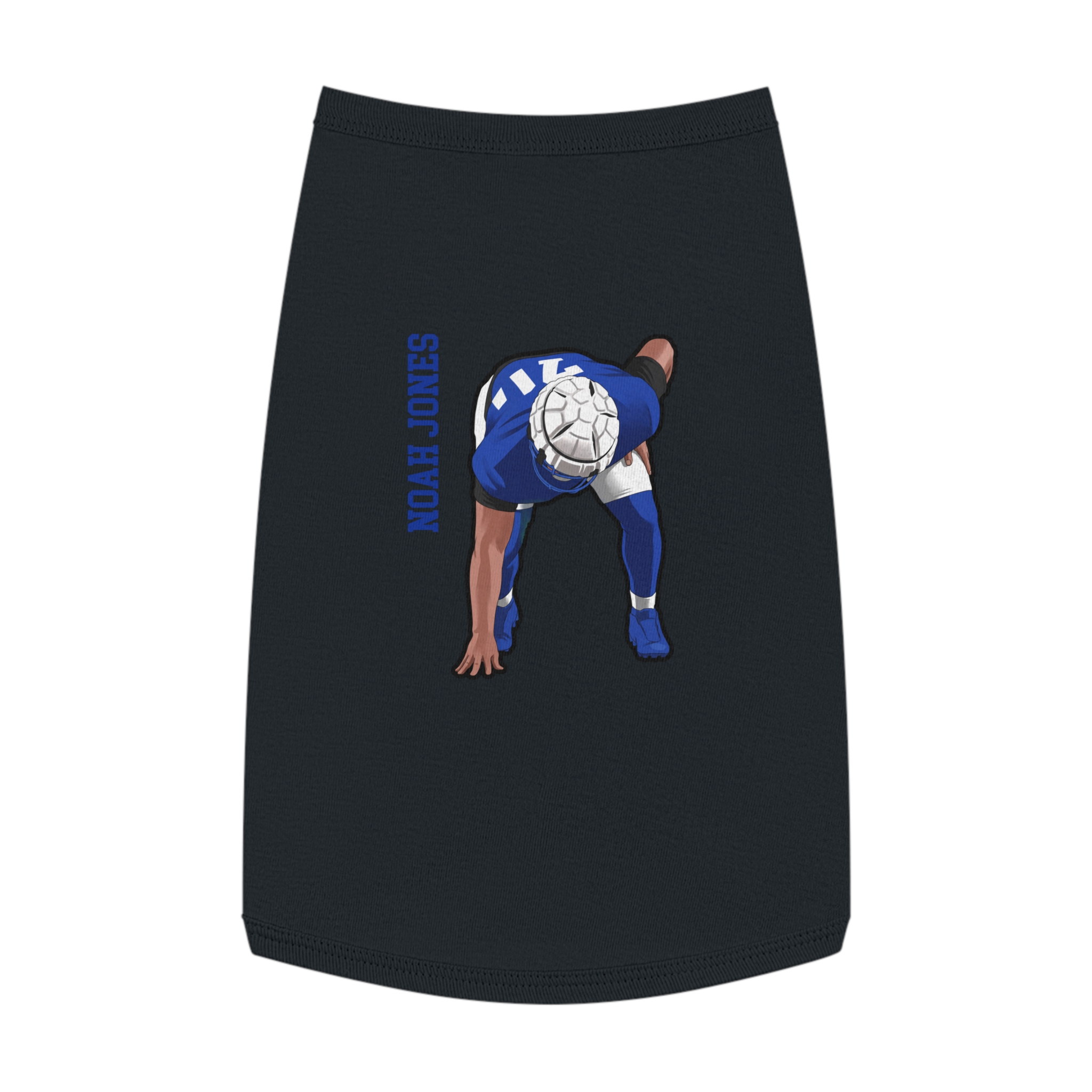 Pet Tank Top — character_name_vertical in White