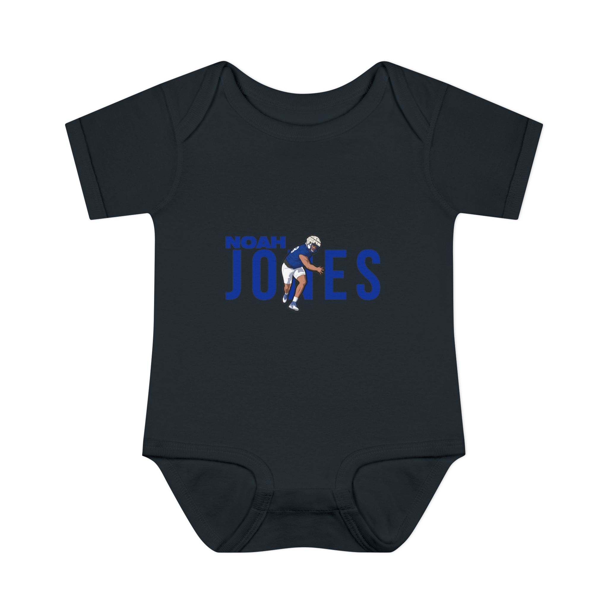 Baby Onesie — character_player_name in Black