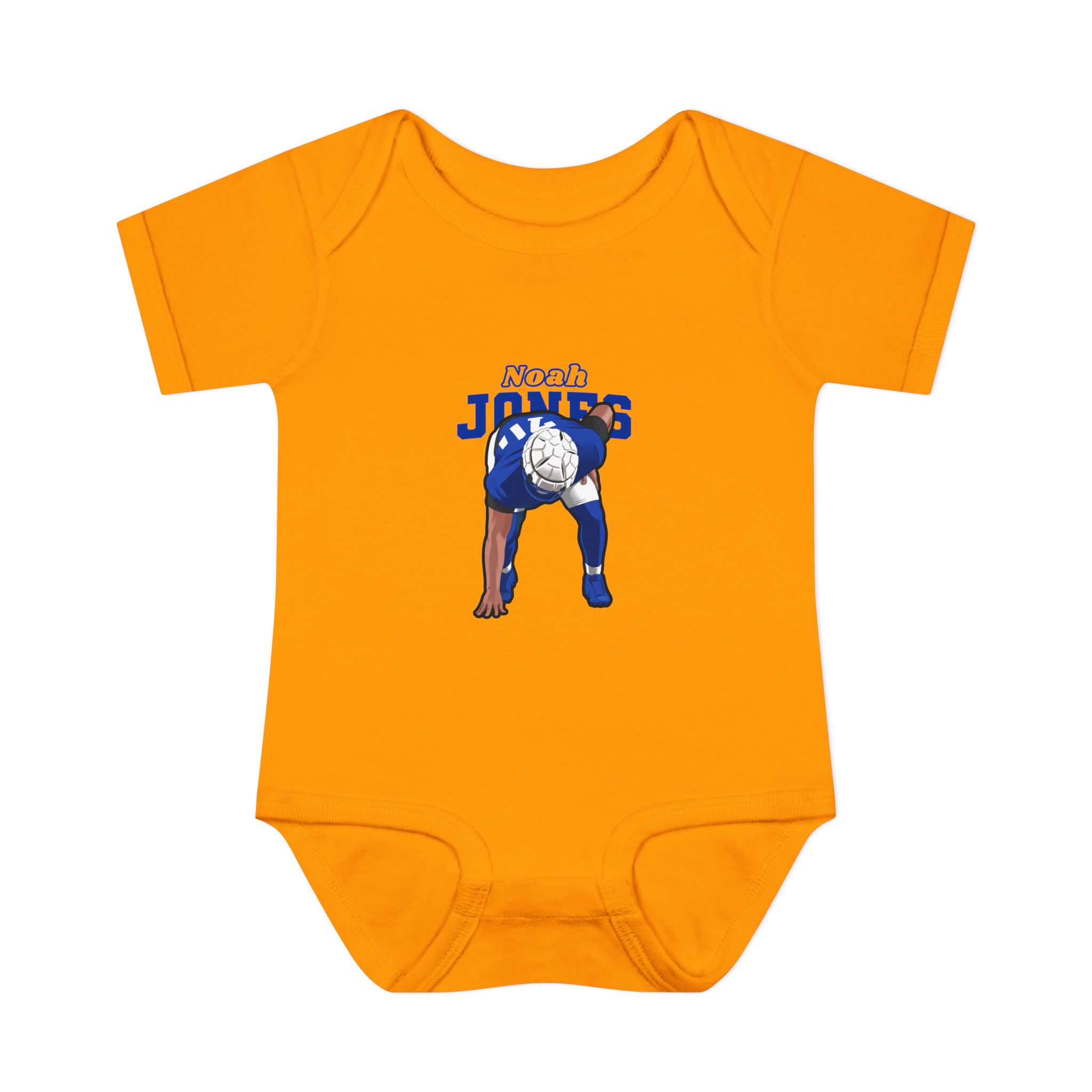 Baby Onesie — character_name_arch in Gold