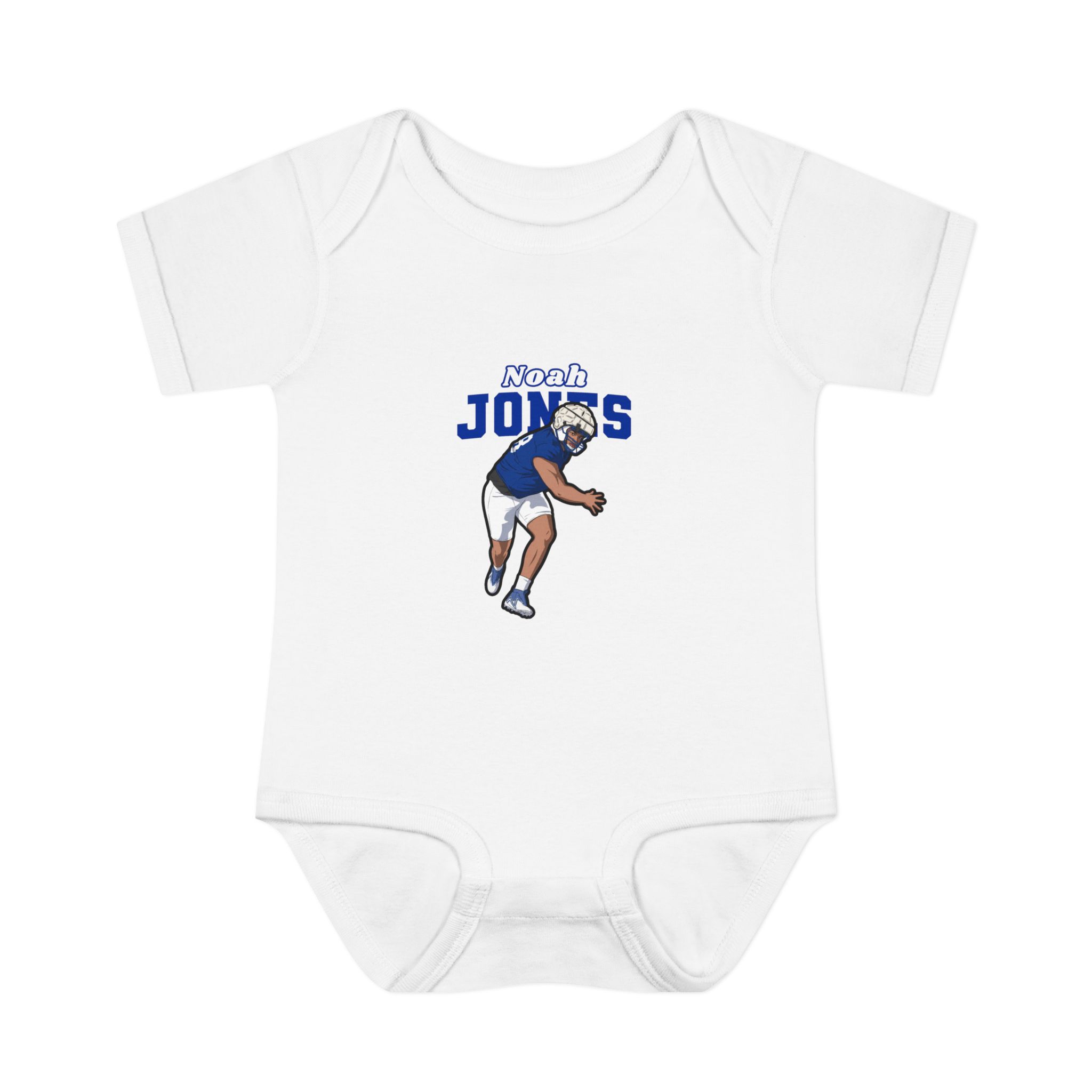 Baby Onesie — character_name_arch in White