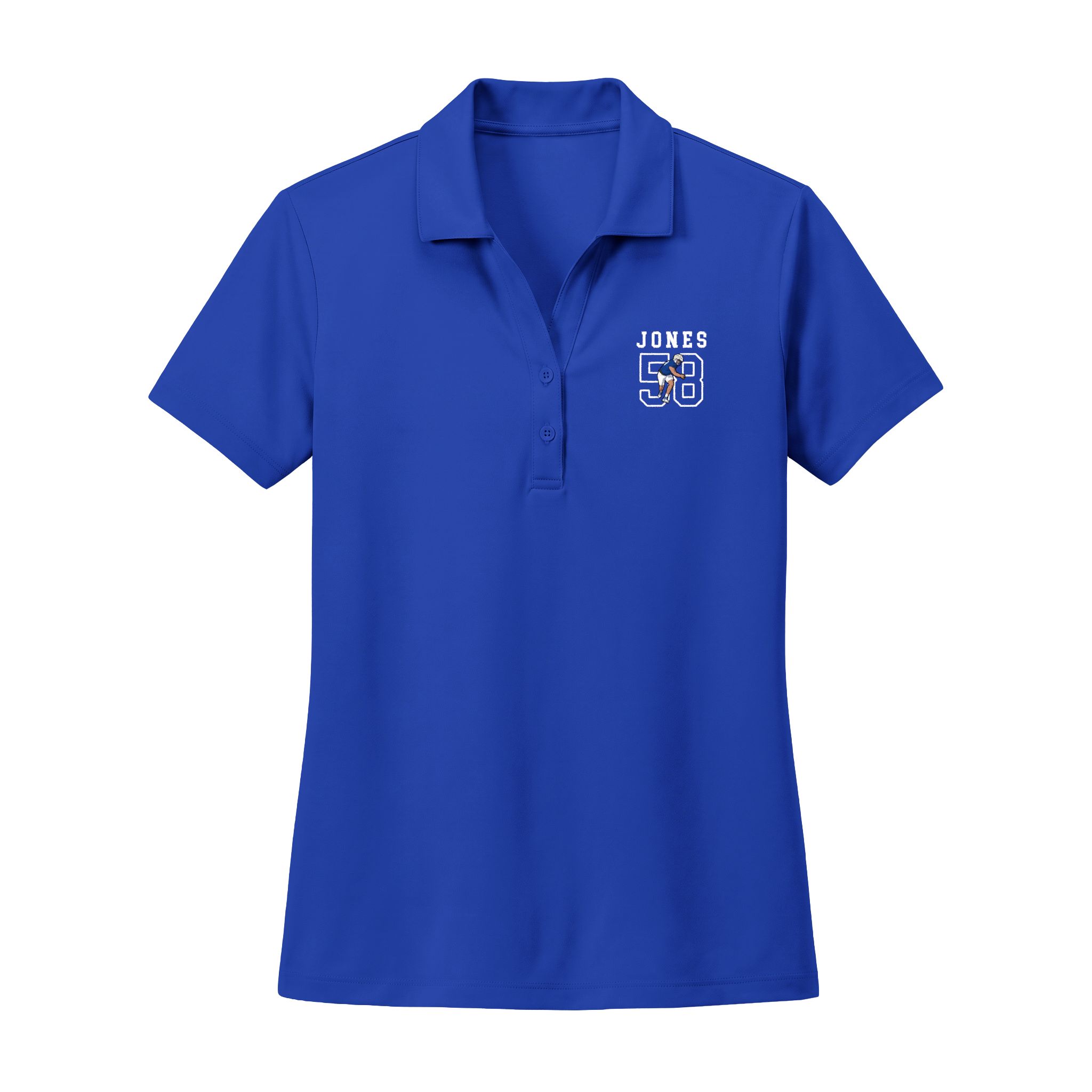 Women's Polo — character_shirsey in Royal