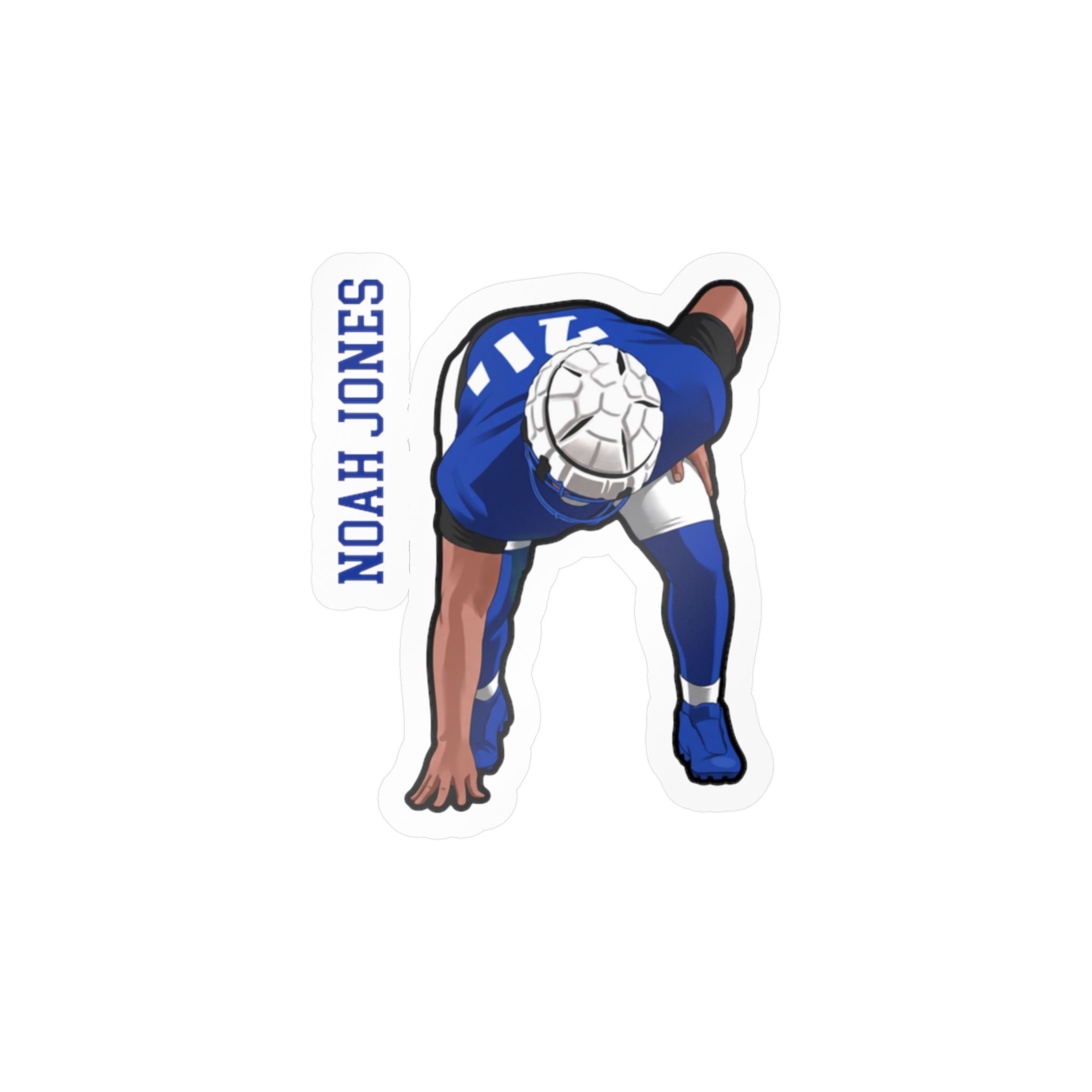 Vinyl Sticker — character_name_vertical in Classic