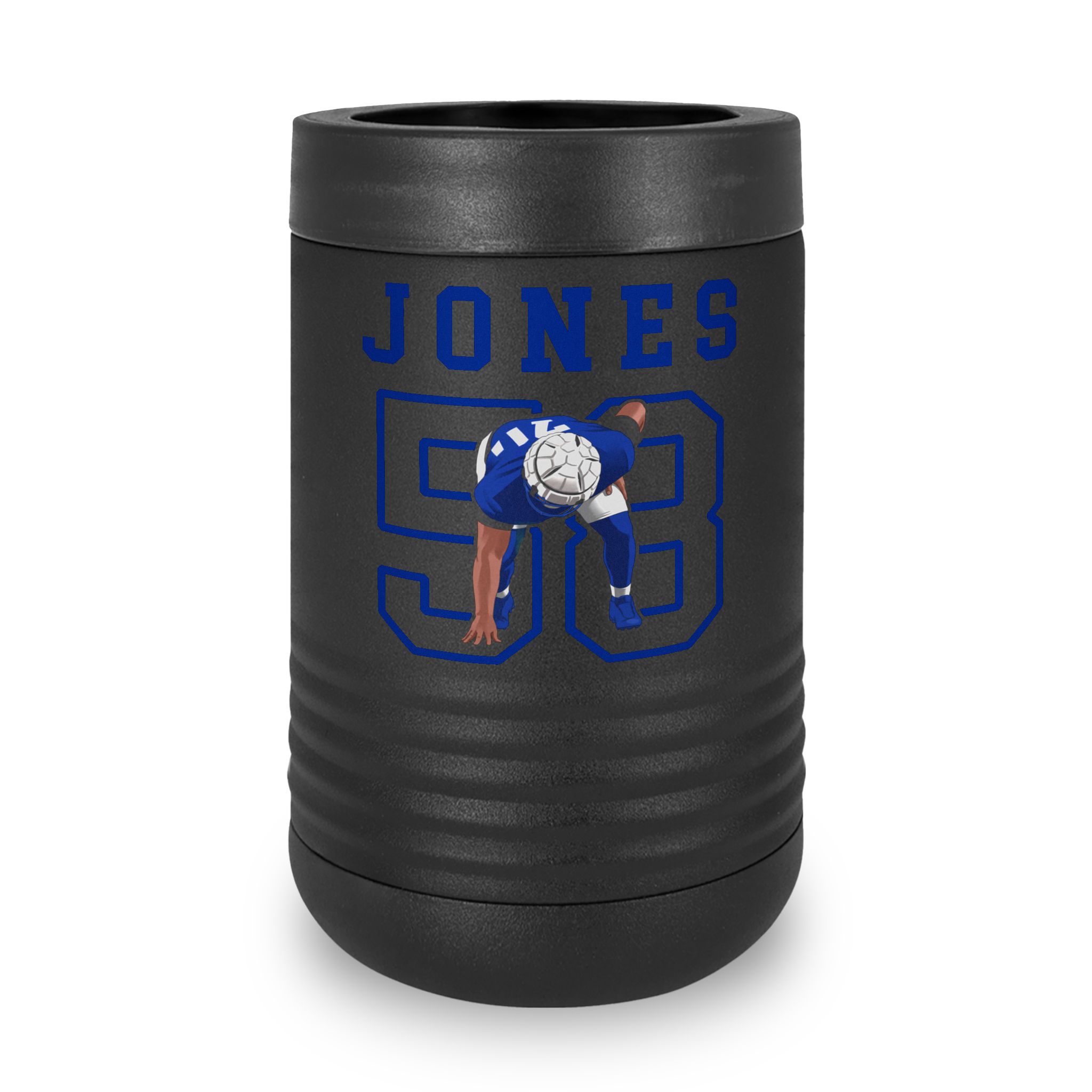 Stainless Can Cooler — character_shirsey in Black
