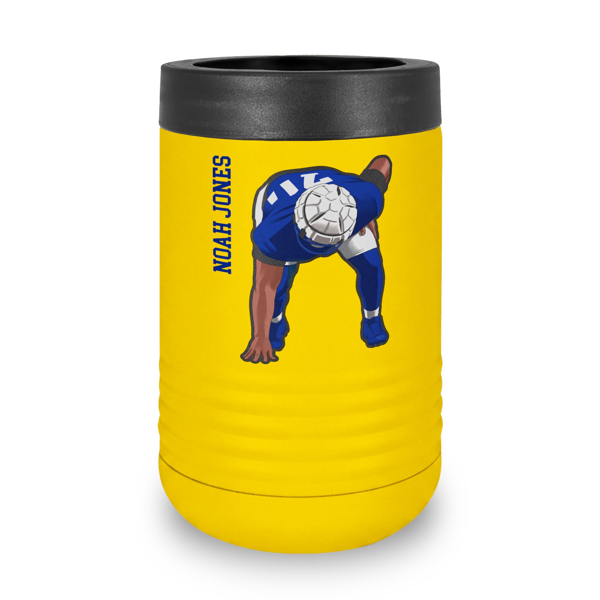 Stainless Can Cooler — character_name_vertical in Yellow