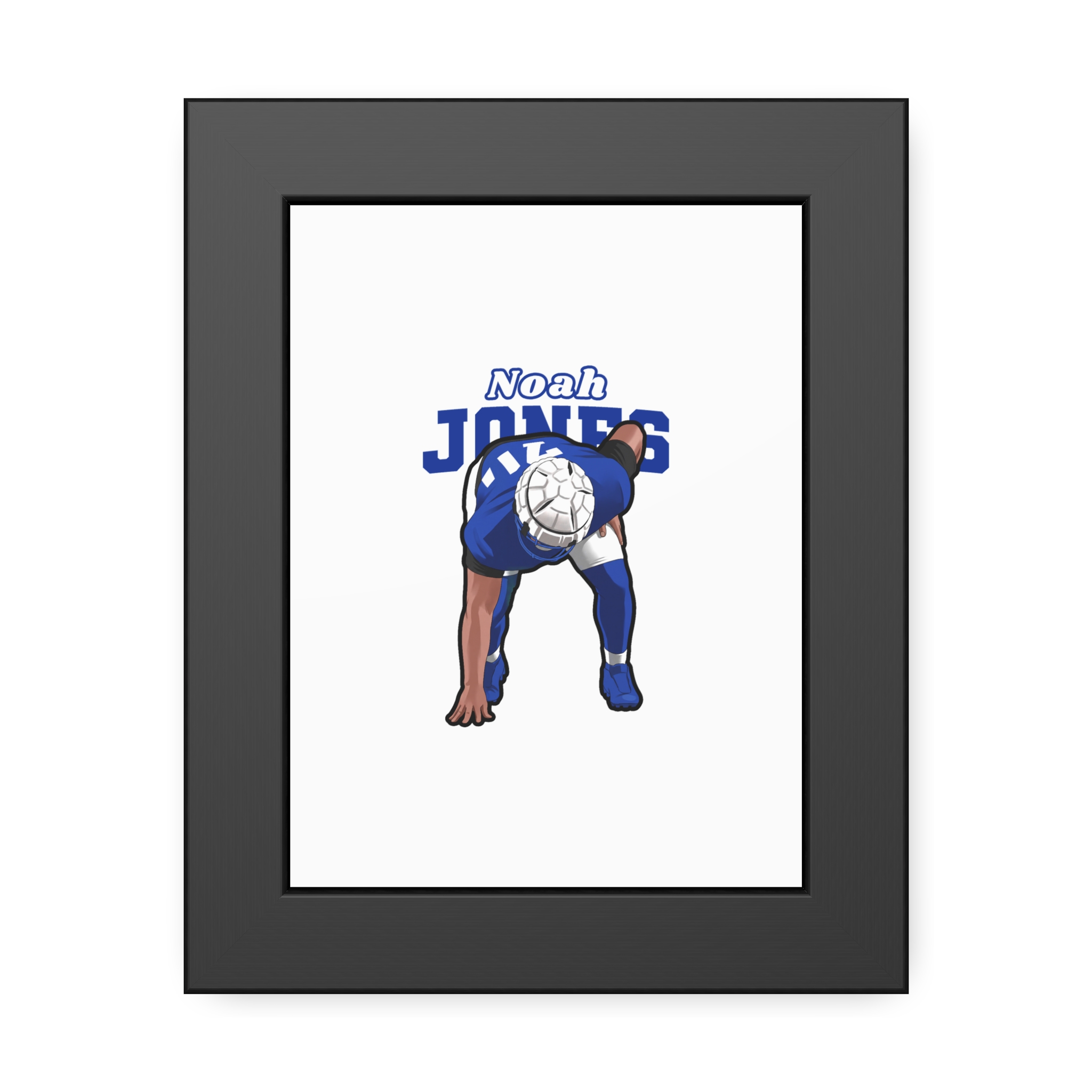 Framed Poster — character_name_arch in Black