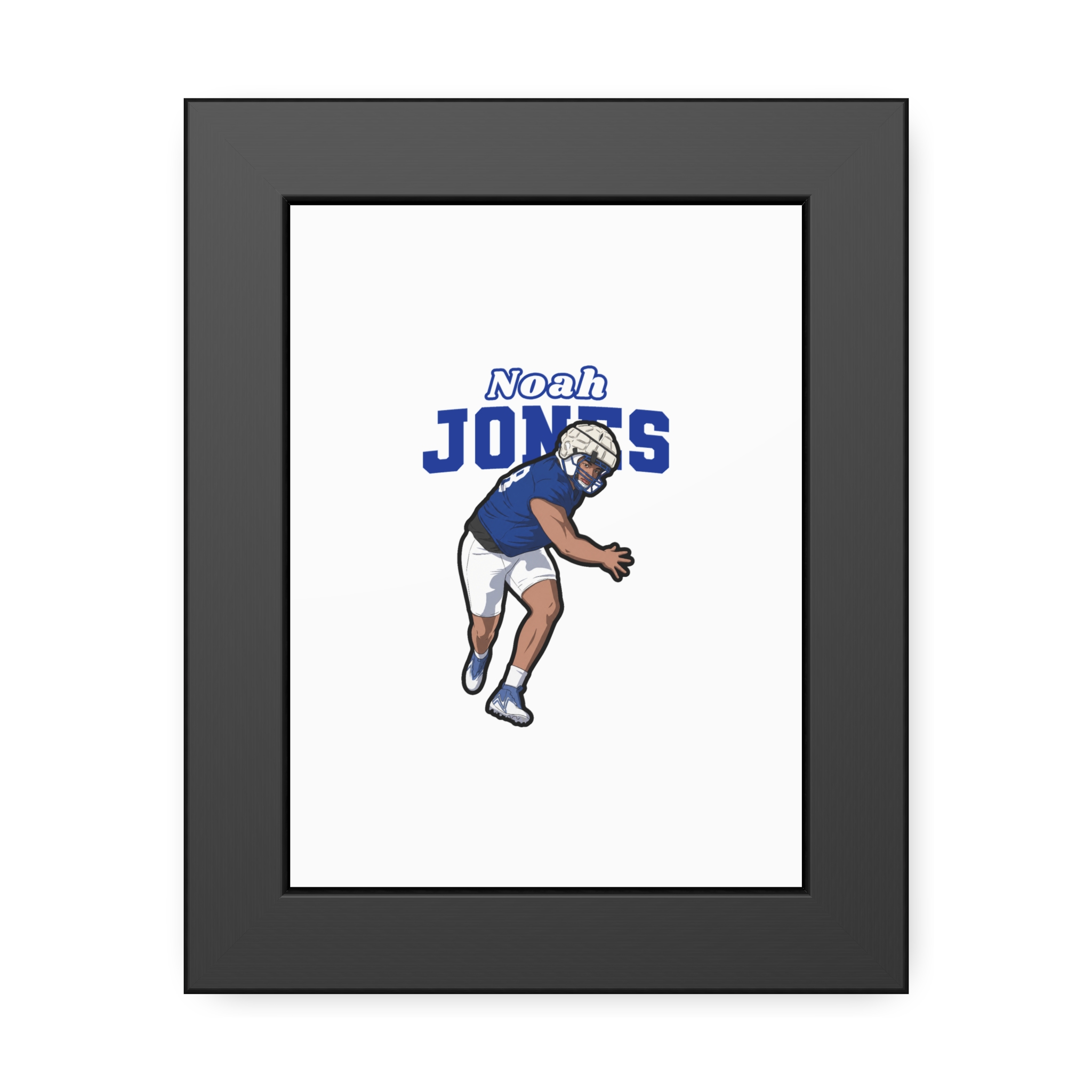 Framed Poster — character_name_arch in Black