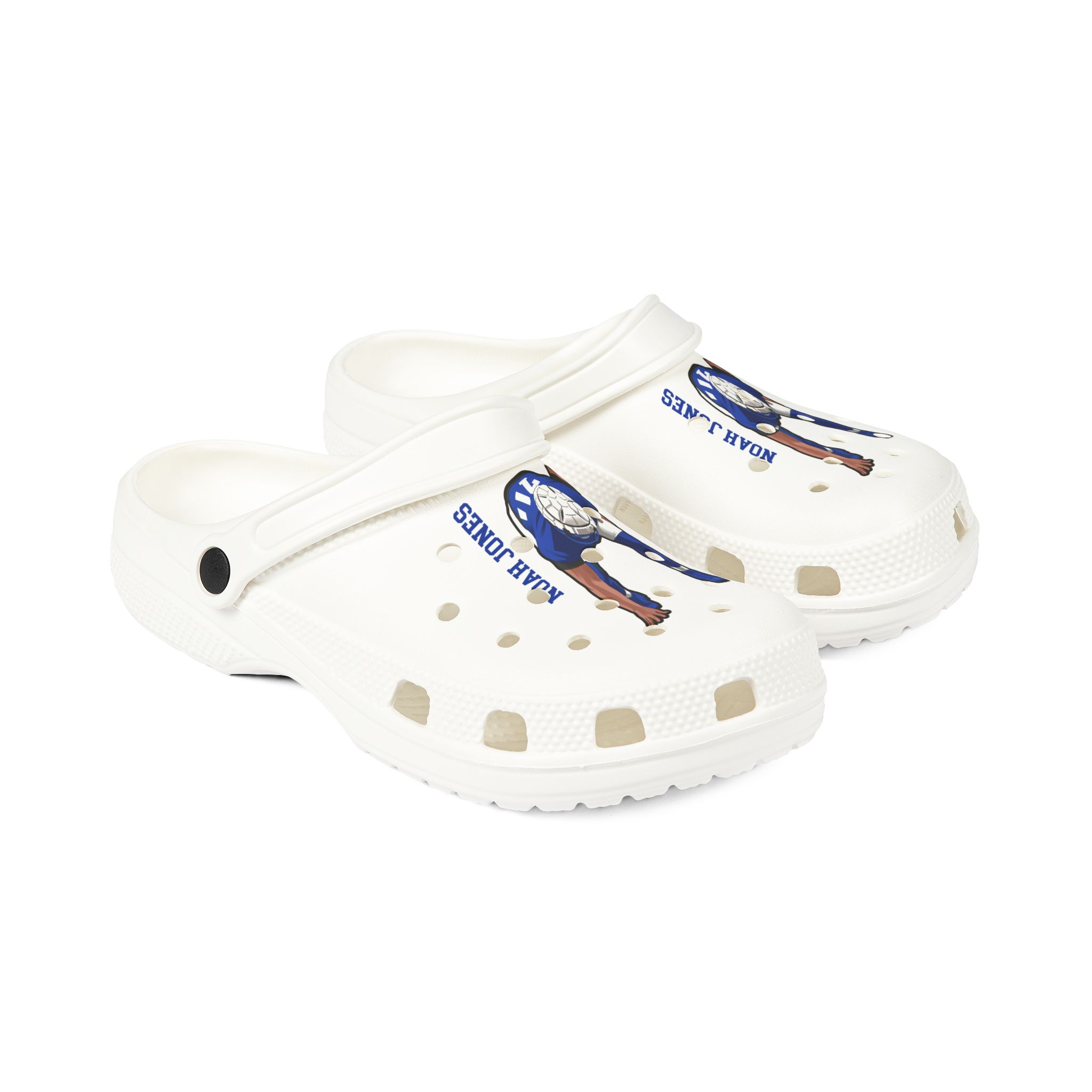 Rubber Clogs — character_name_vertical in White