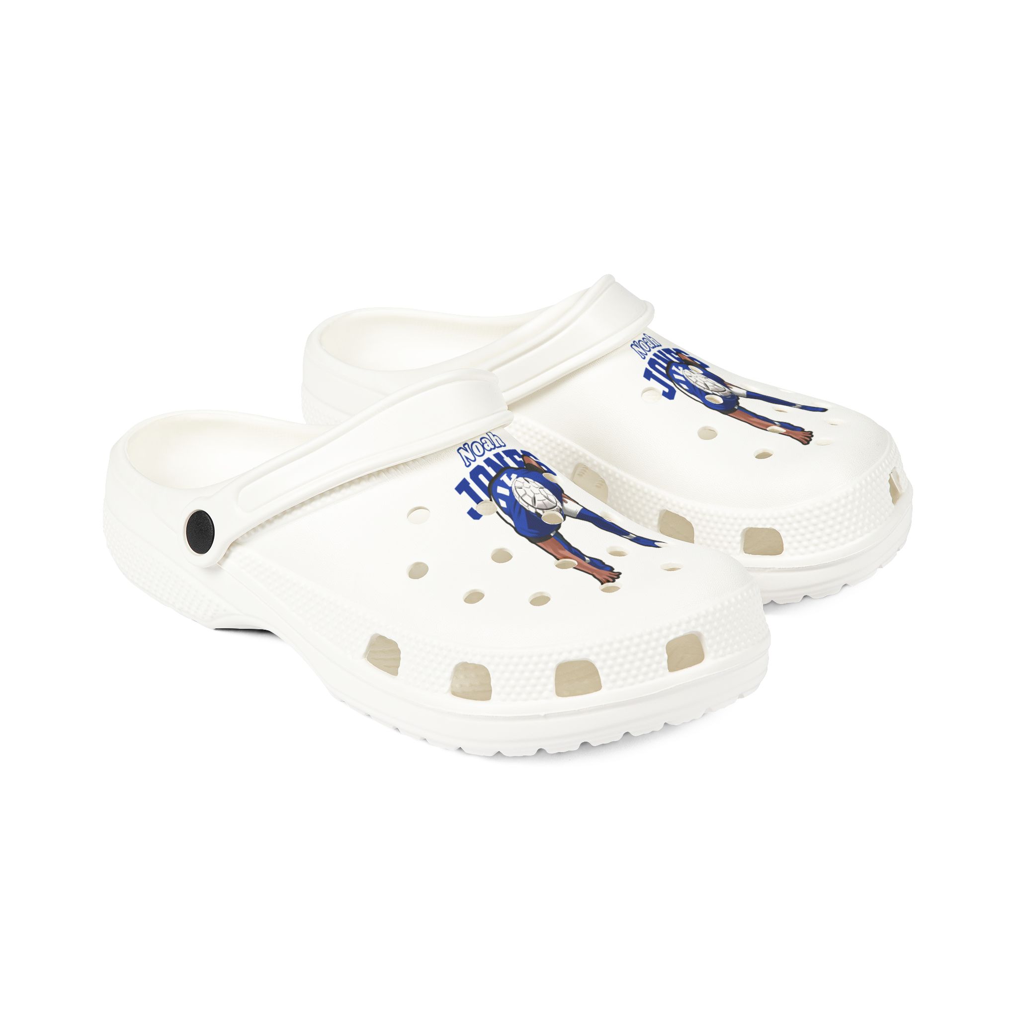 Rubber Clogs — character_name_arch in White