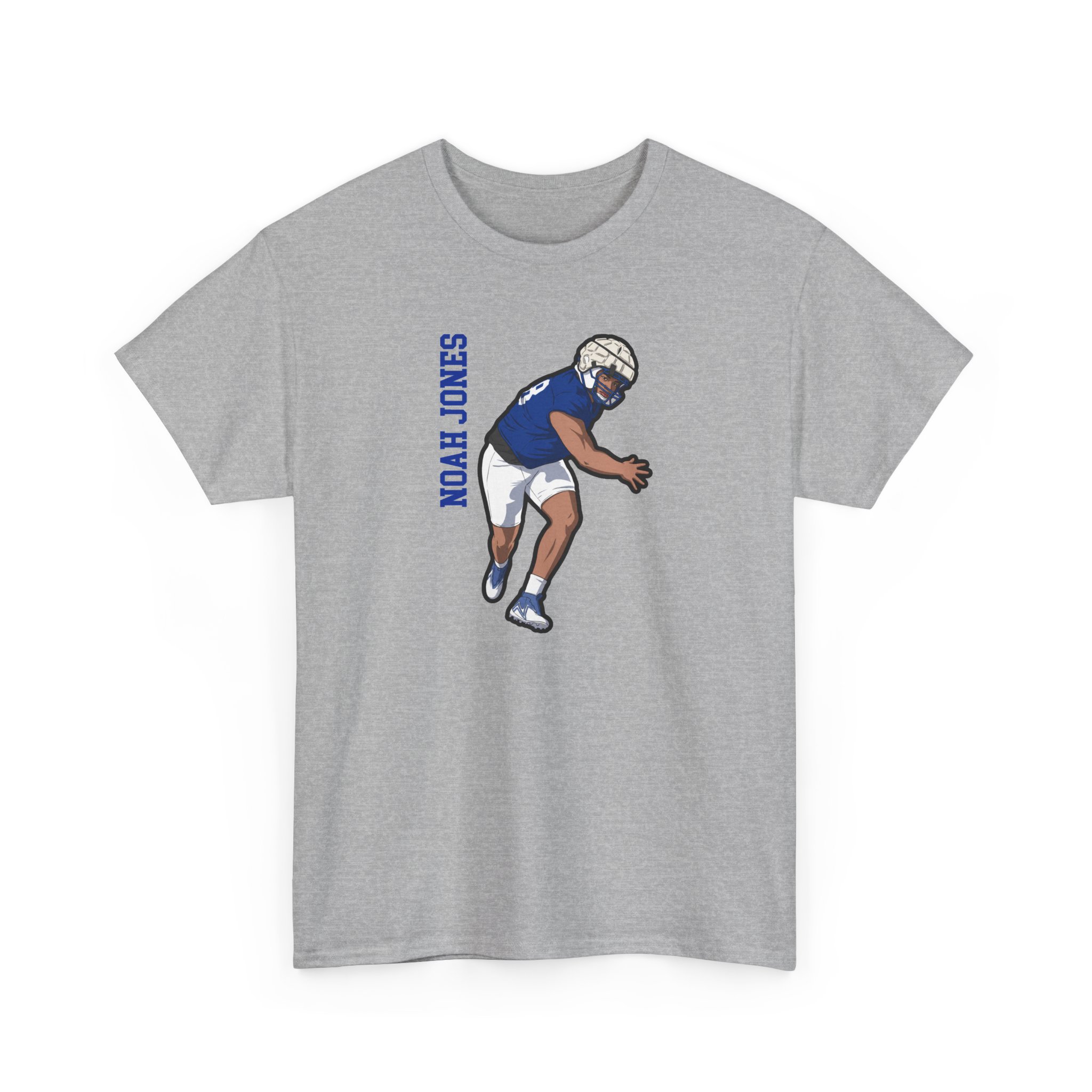Tee — character_name_vertical in Grey