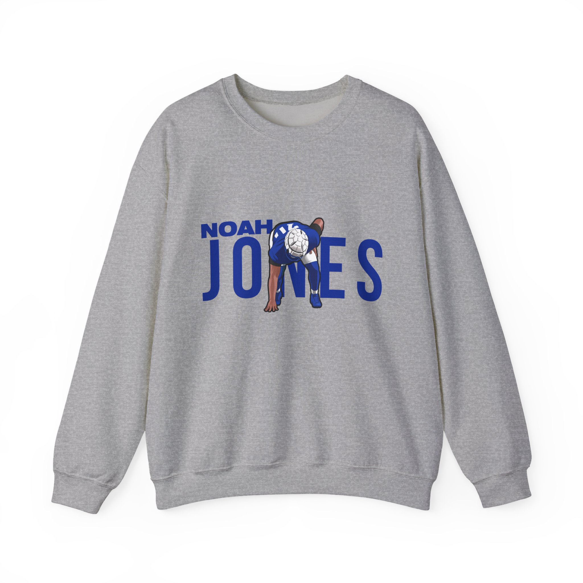 Crewneck Sweatshirt — character_player_name in Grey