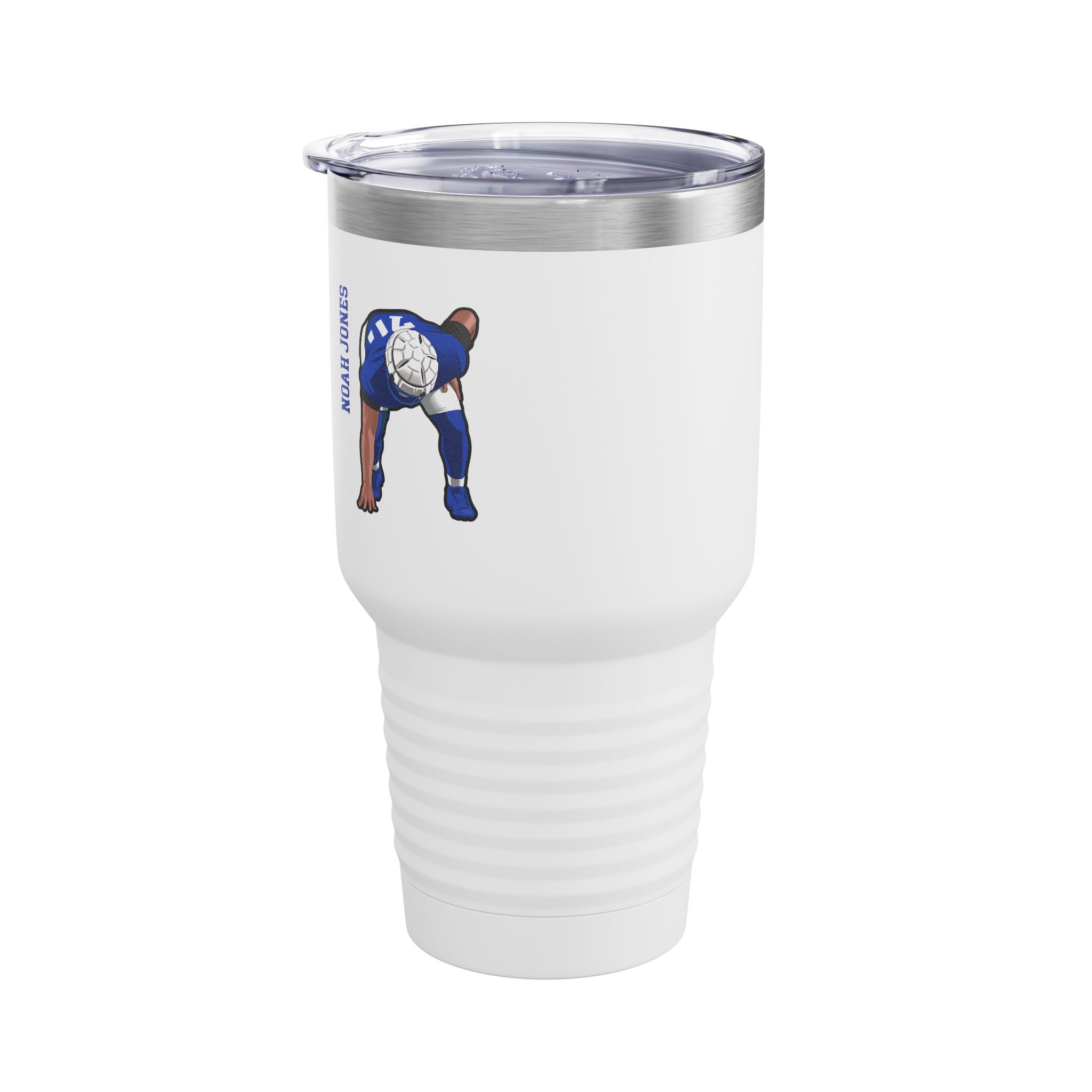 30oz Tumbler — character_name_vertical in White