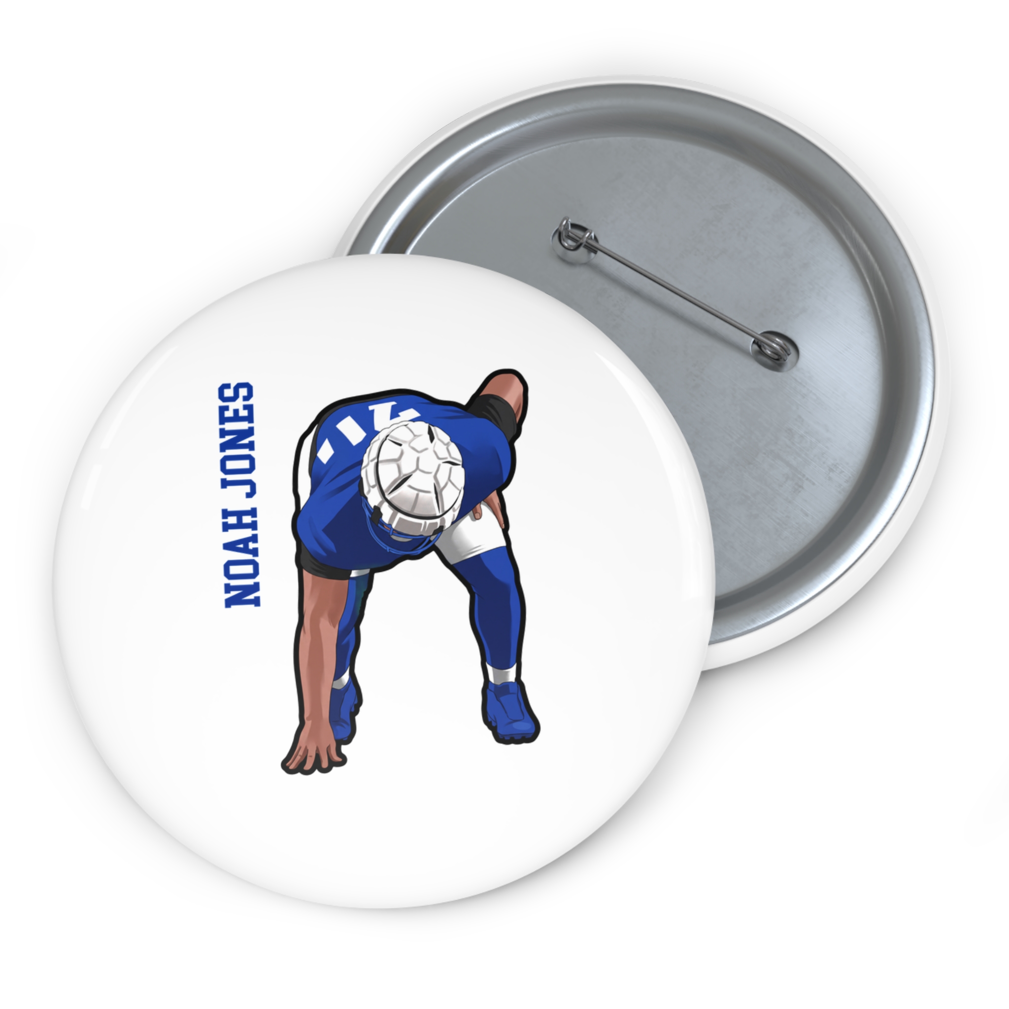Game Day Pin — character_name_vertical in Classic