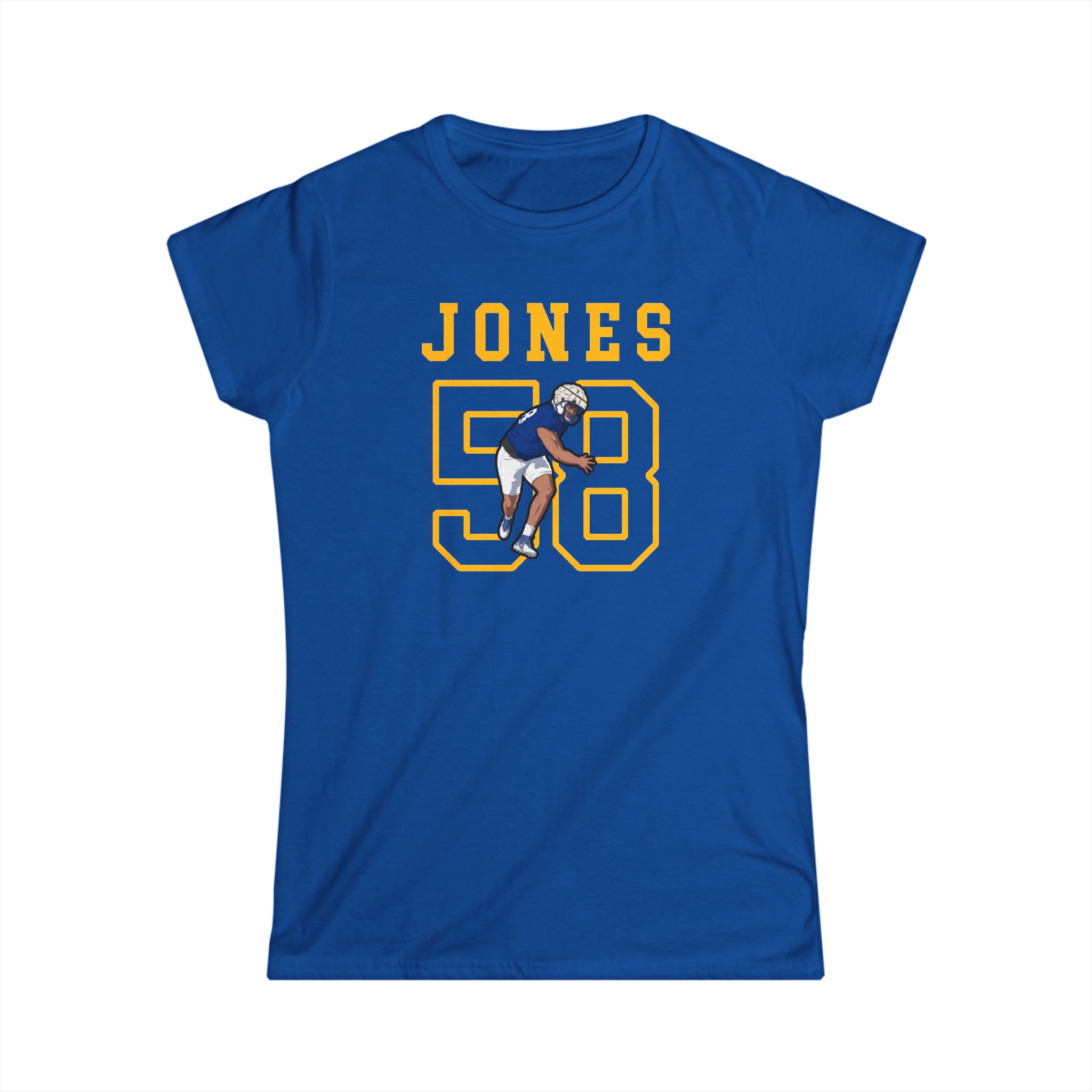 Women's Softstyle Tee — character_shirsey in Royal