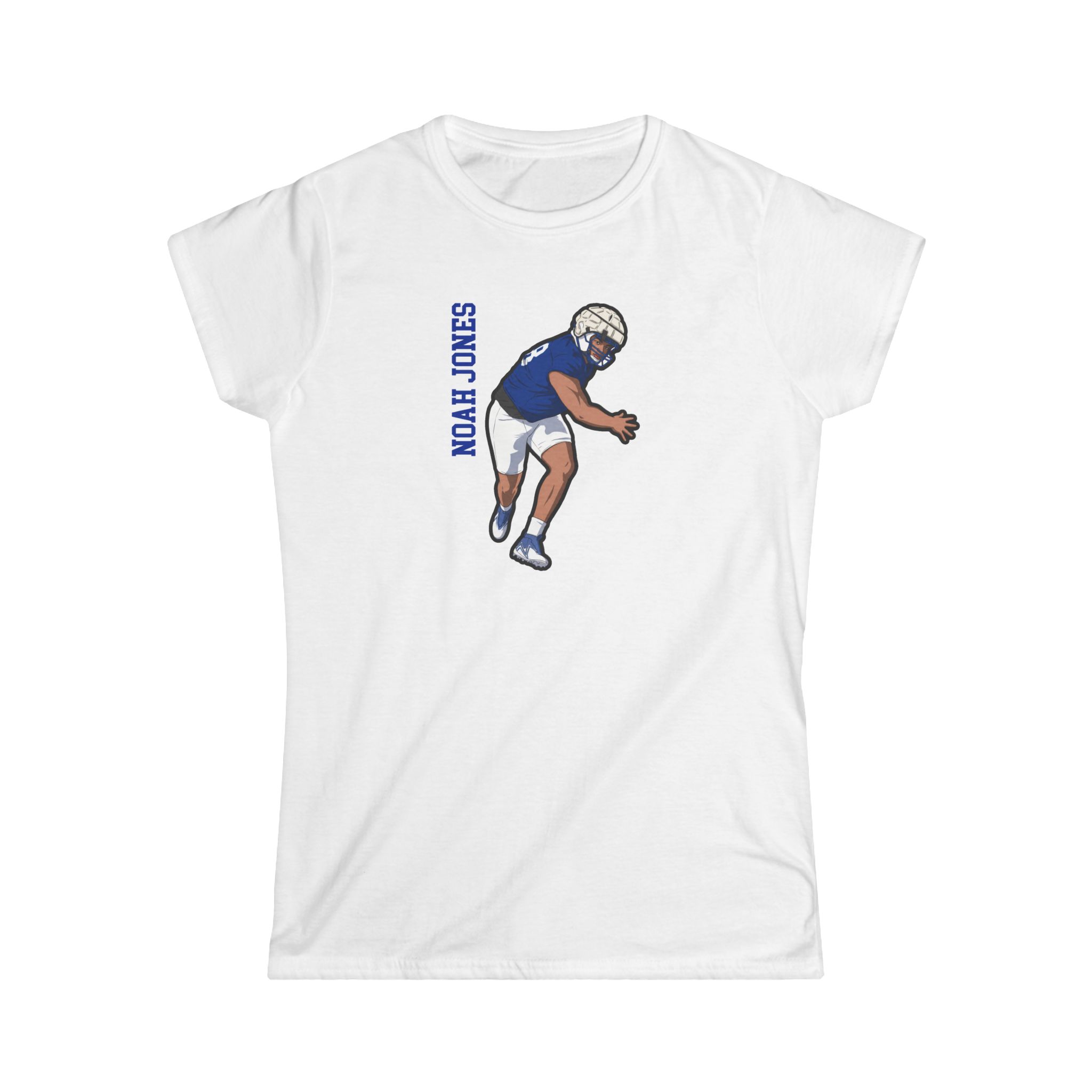 Women's Softstyle Tee — character_name_vertical in White