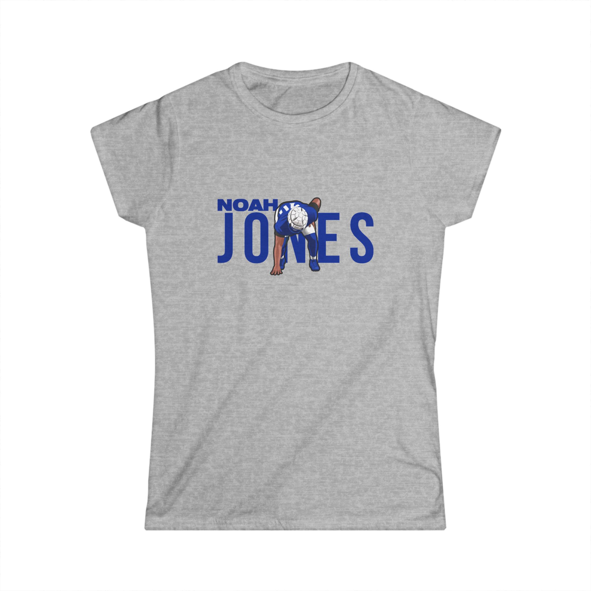 Women's Softstyle Tee — character_player_name in Grey