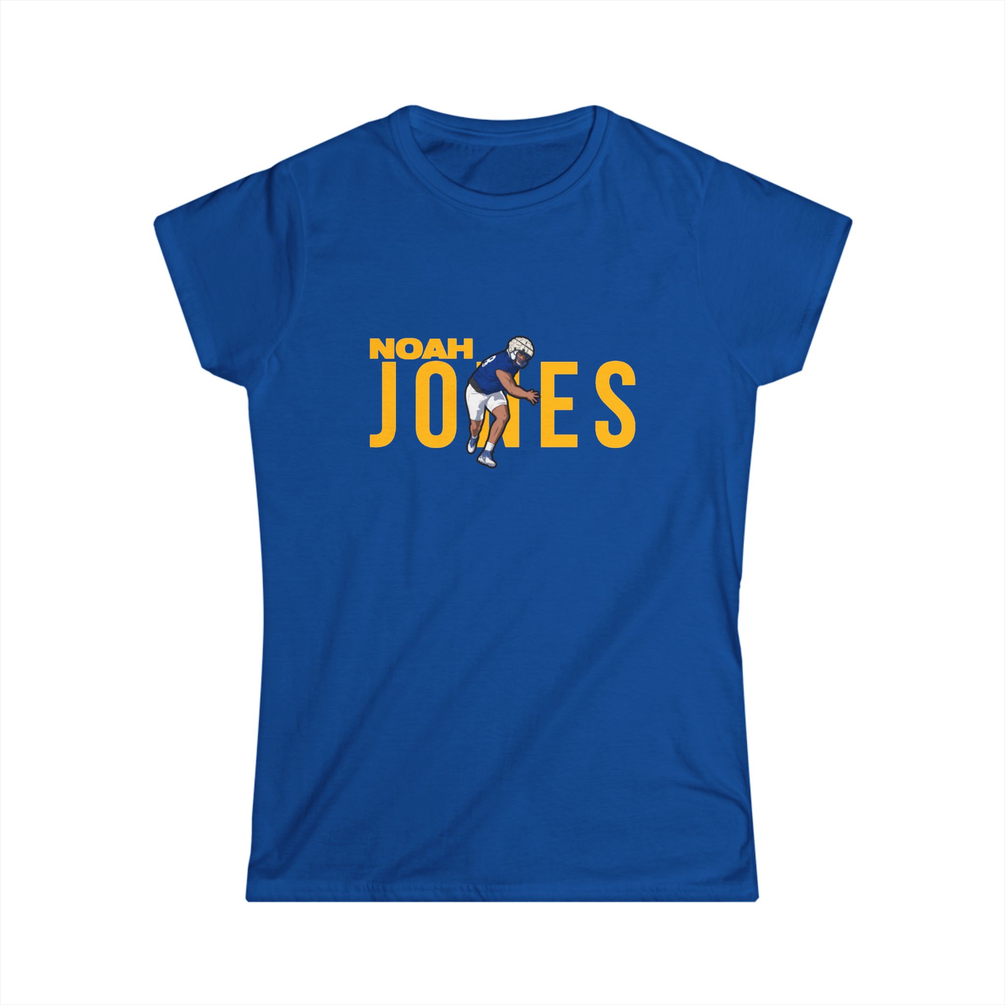 Women's Softstyle Tee — character_player_name in Royal