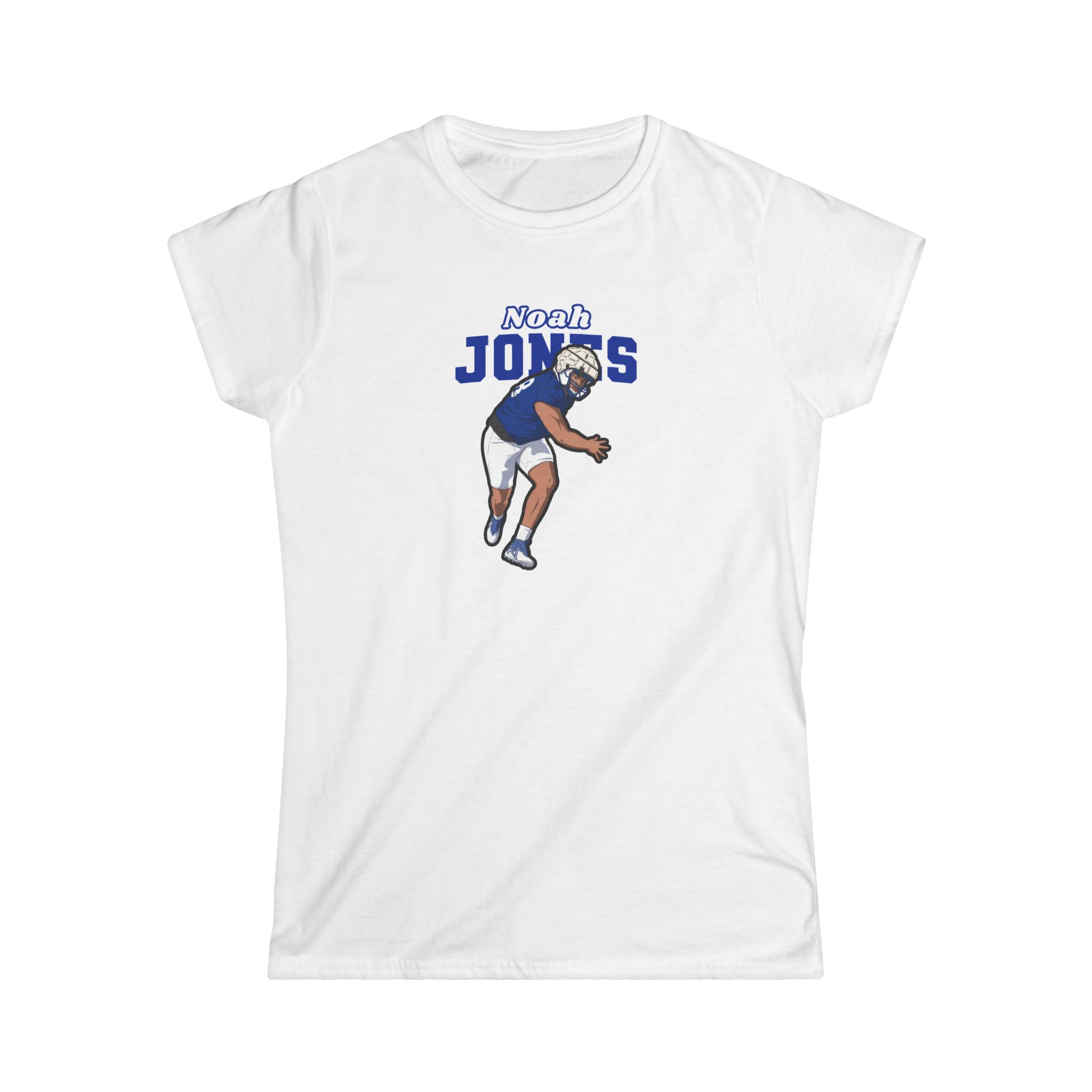 Women's Softstyle Tee — character_name_arch in White
