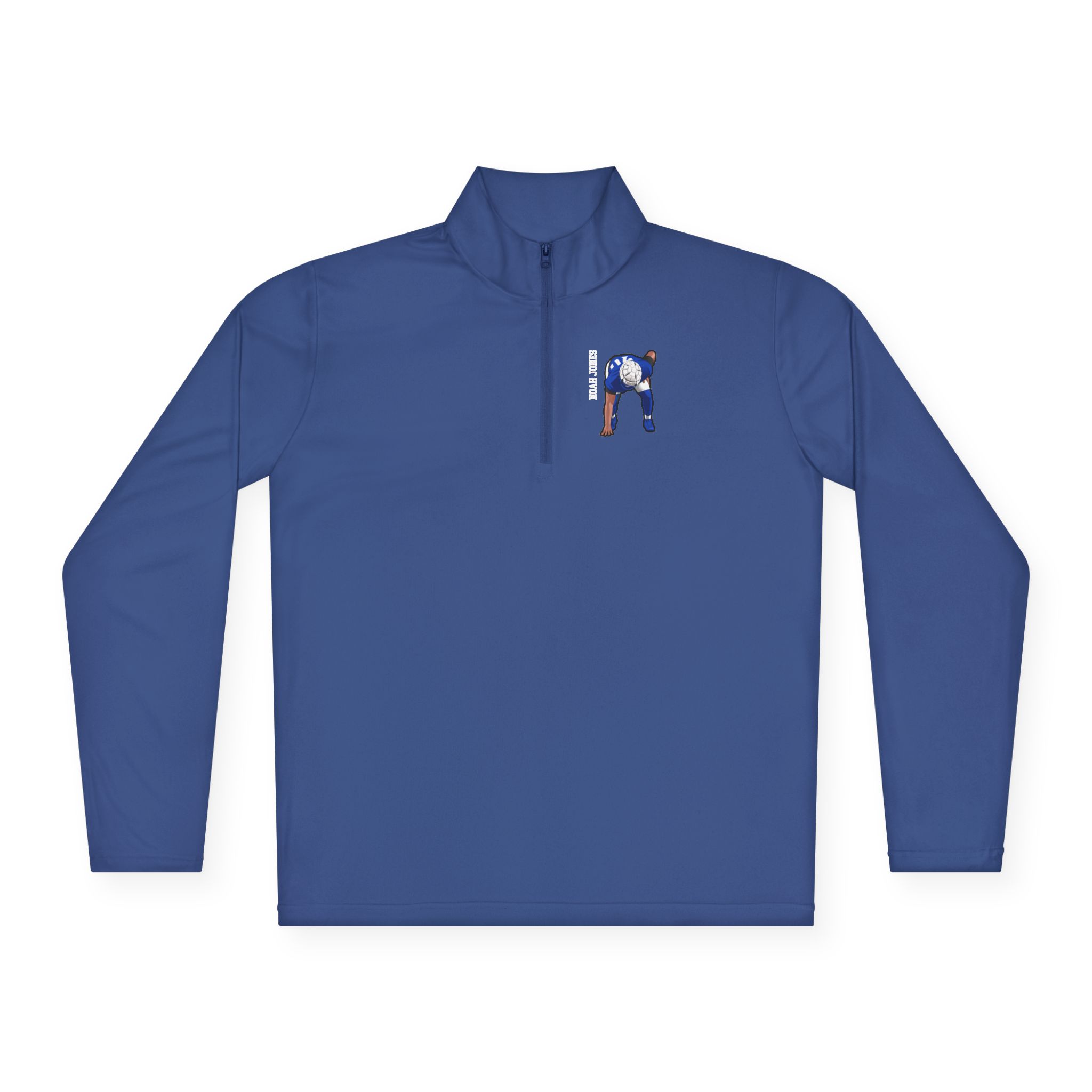 Q-Zip Pullover — character_name_vertical in Royal