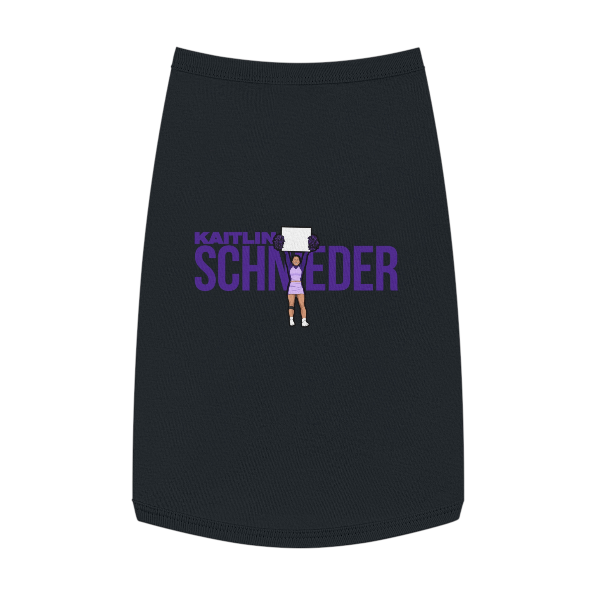 Pet Tank Top — character_player_name in Black
