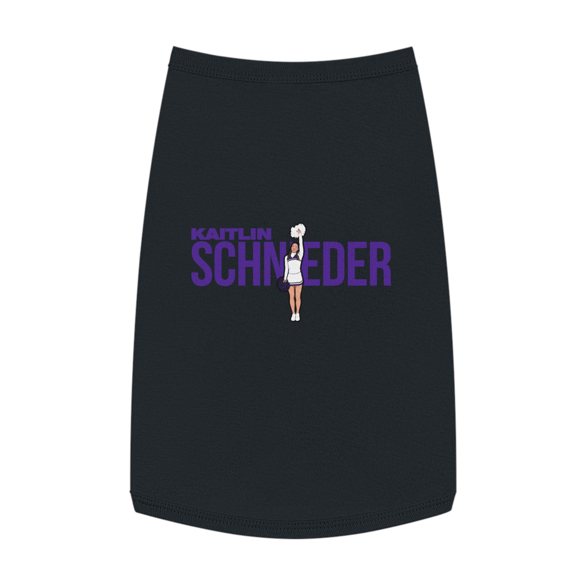 Pet Tank Top — character_player_name in Black