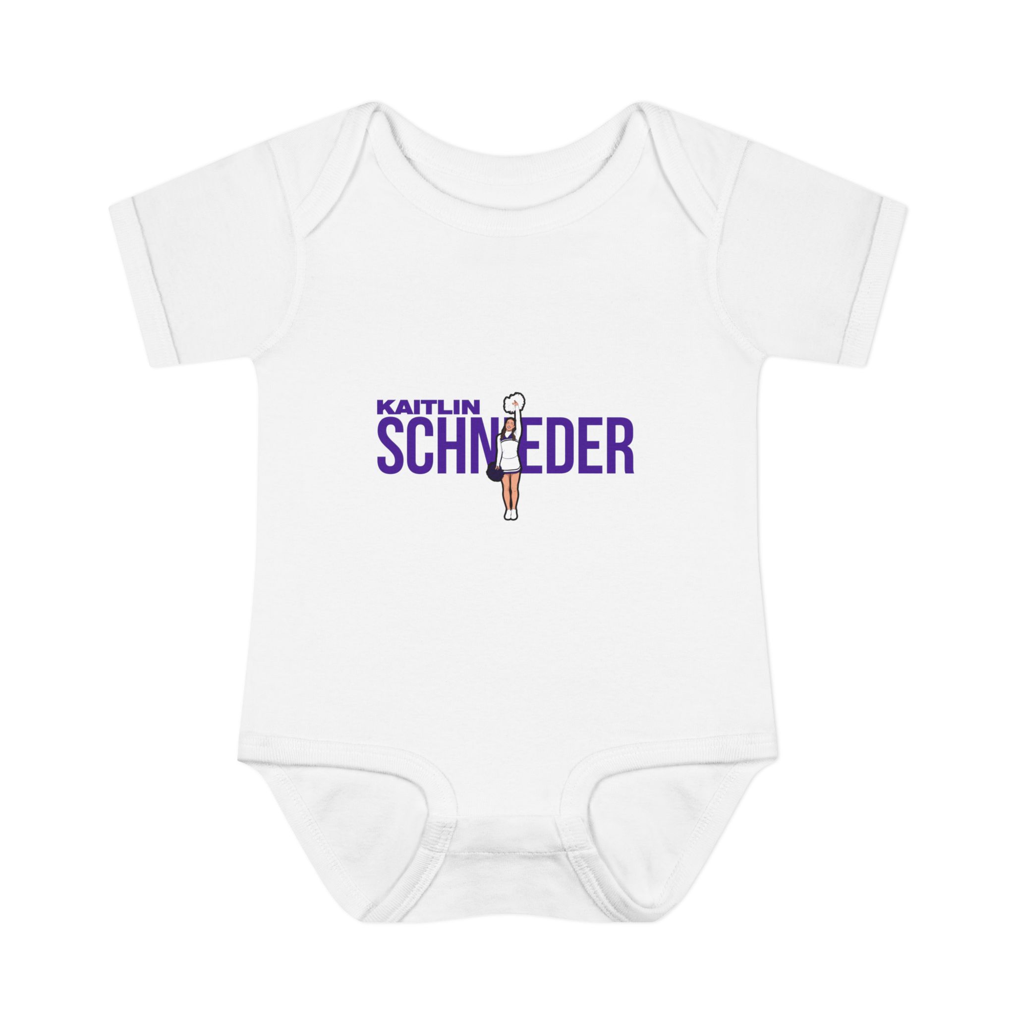 Baby Onesie — character_player_name in White