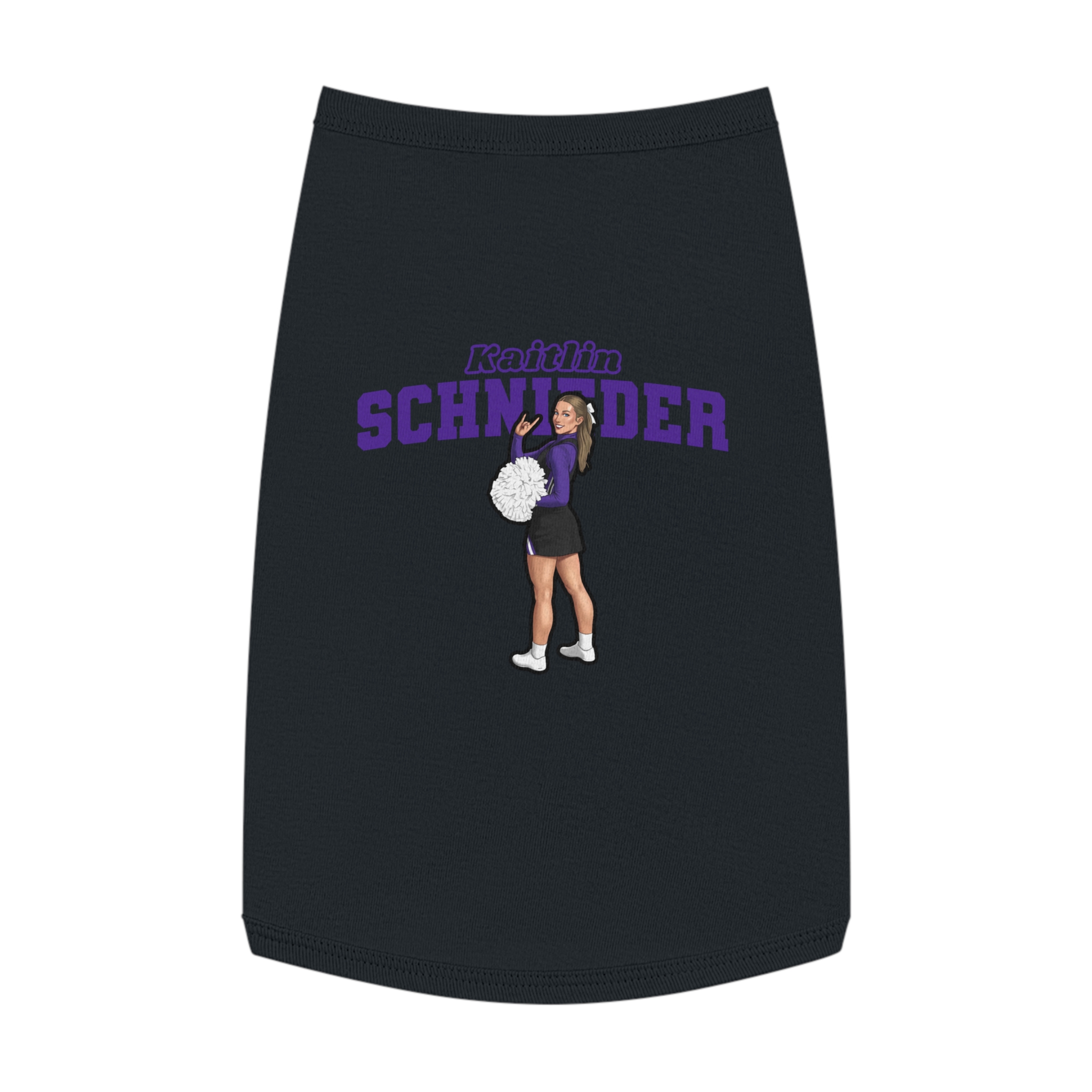 Pet Tank Top — character_name_arch in White