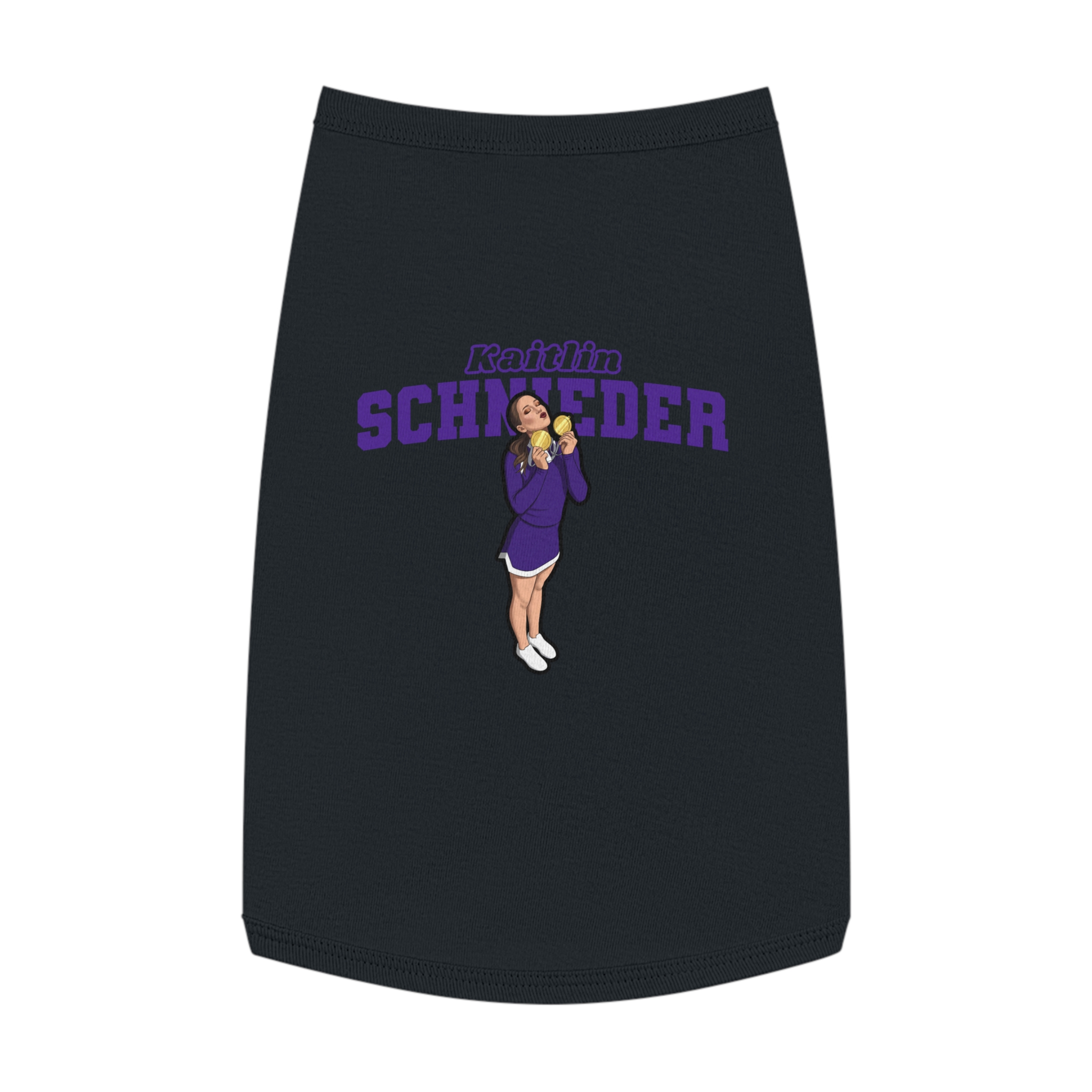 Pet Tank Top — character_name_arch in White