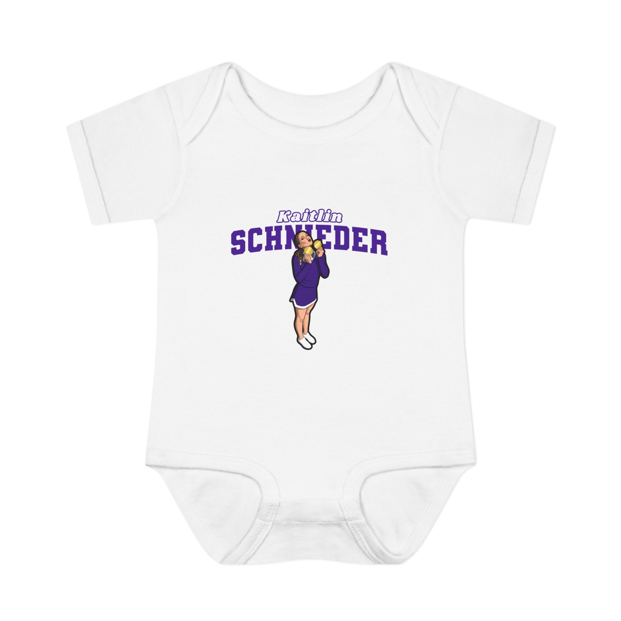 Baby Onesie — character_name_arch in White