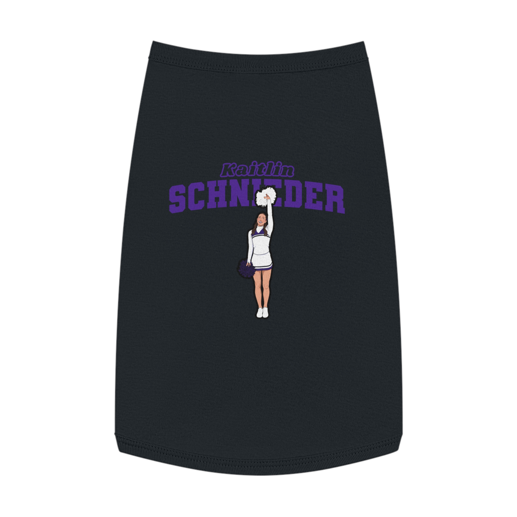 Pet Tank Top — character_name_arch in Black