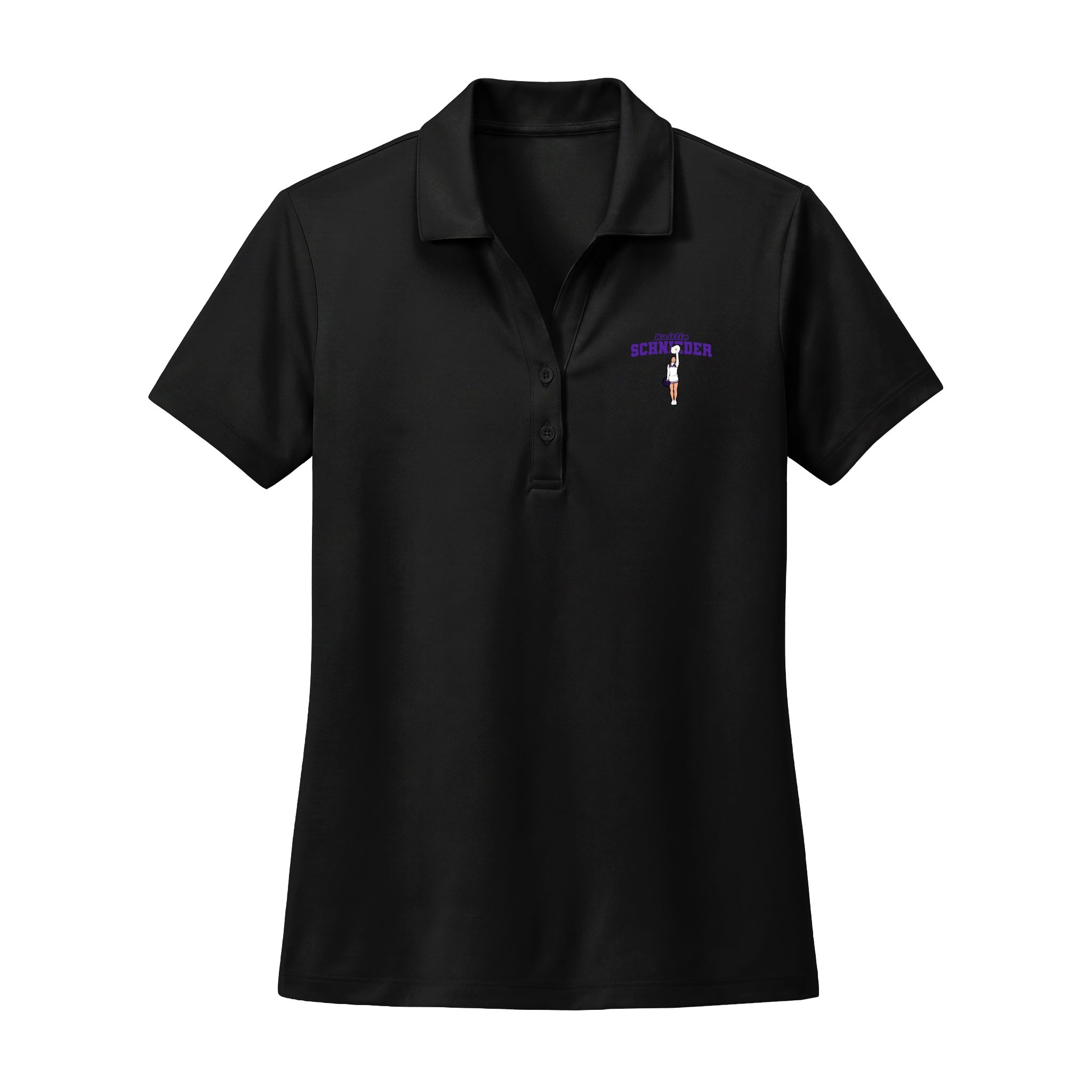 Women's Polo — character_name_arch in Black