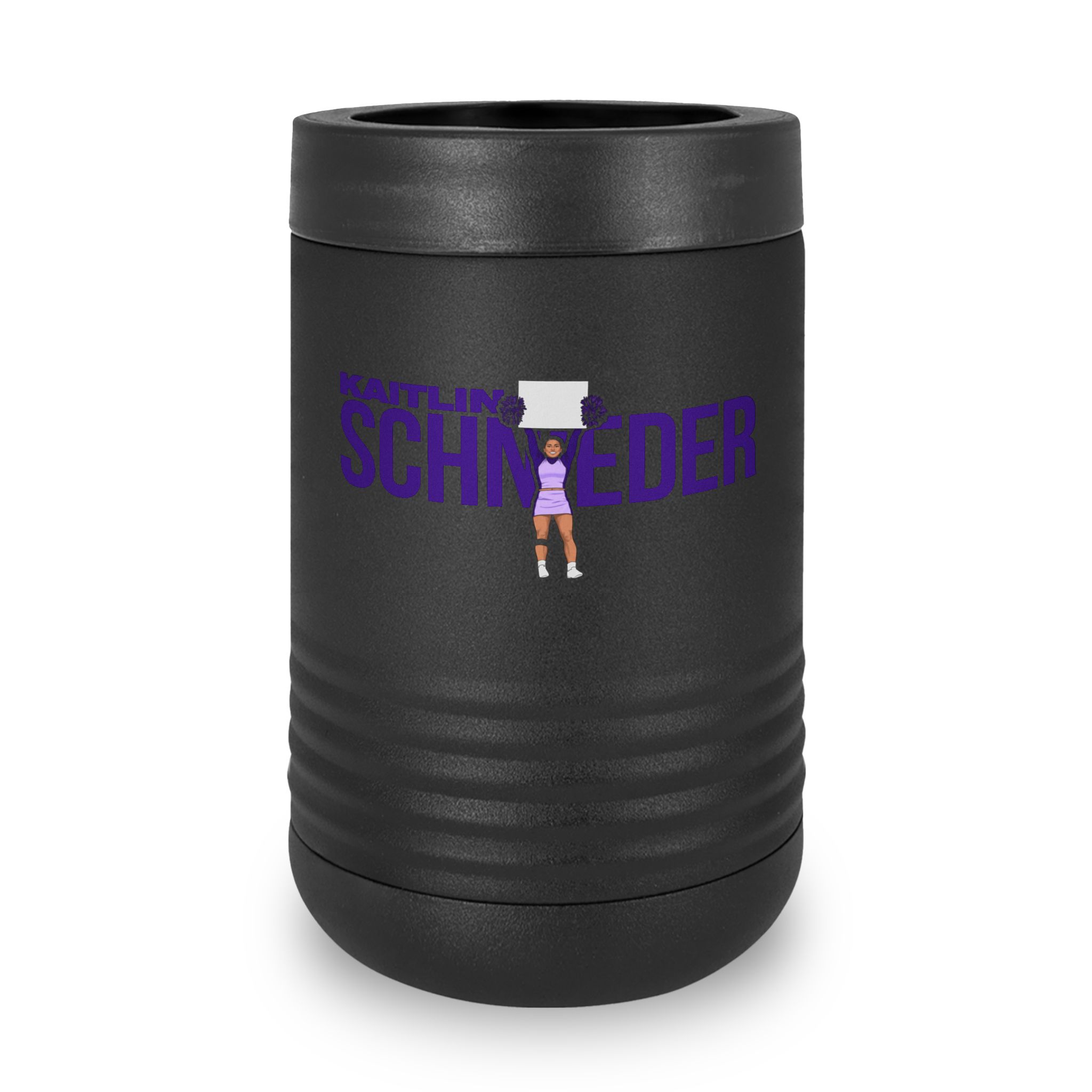 Stainless Can Cooler — character_player_name in Black