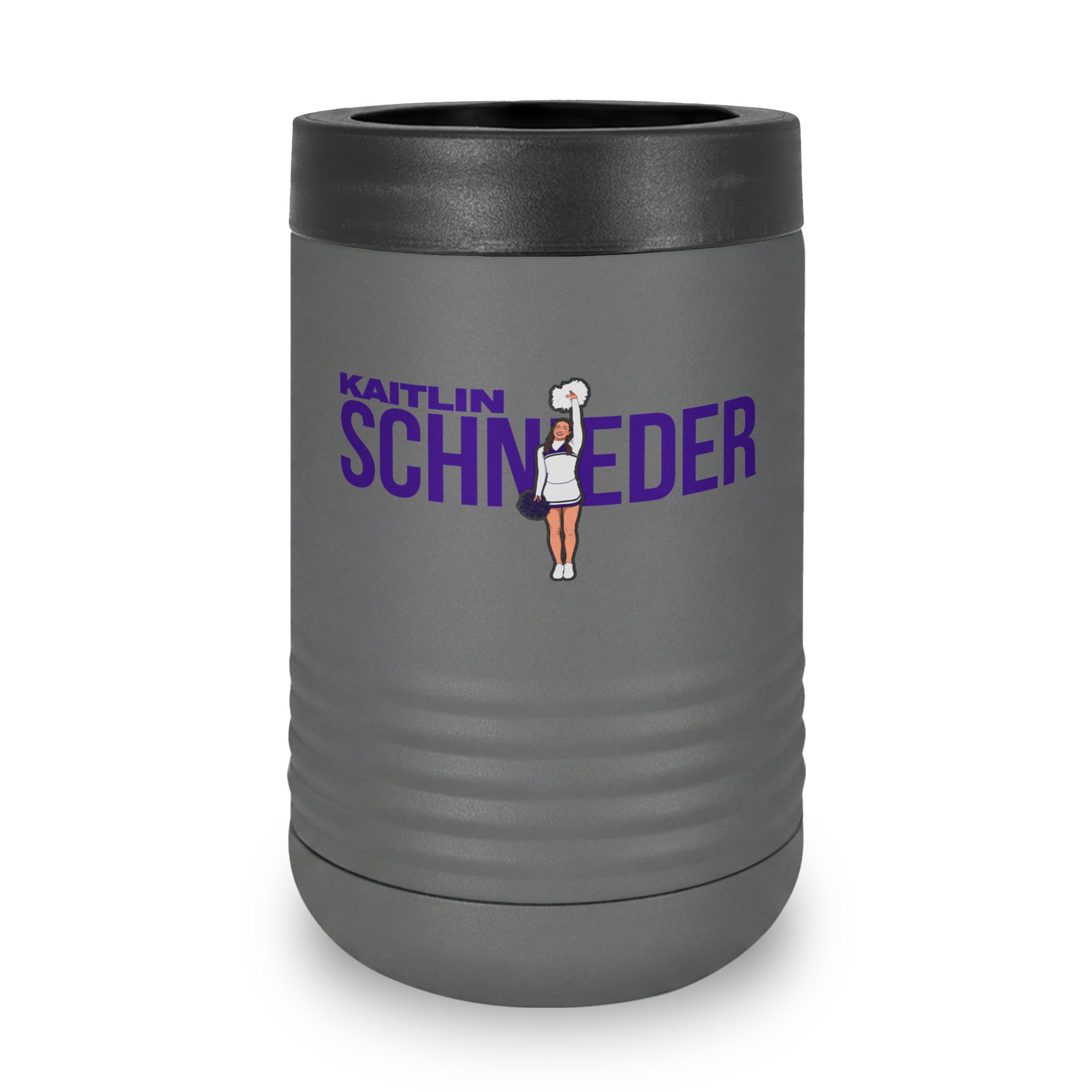 Stainless Can Cooler — character_player_name in Grey