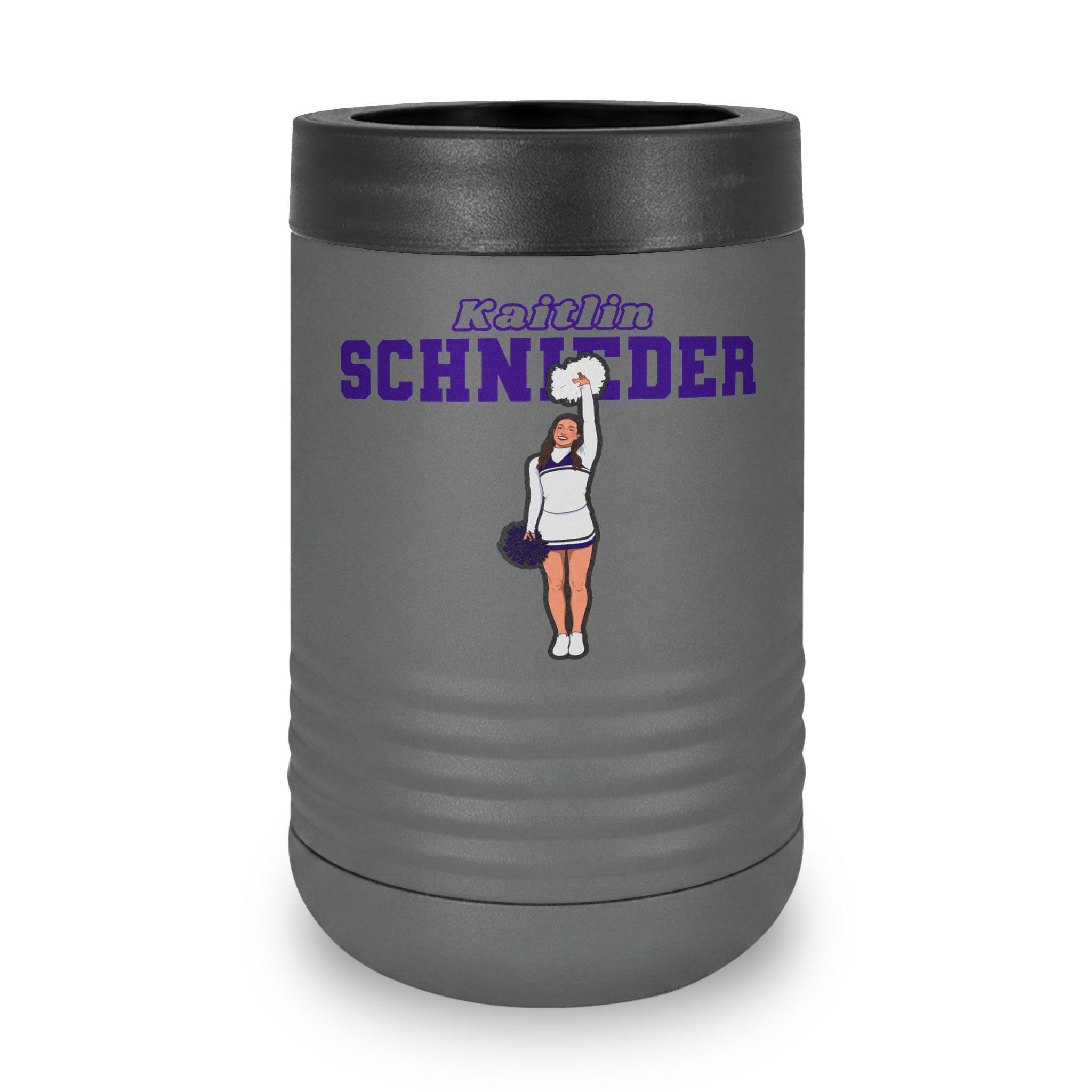 Stainless Can Cooler — character_name_arch in Grey