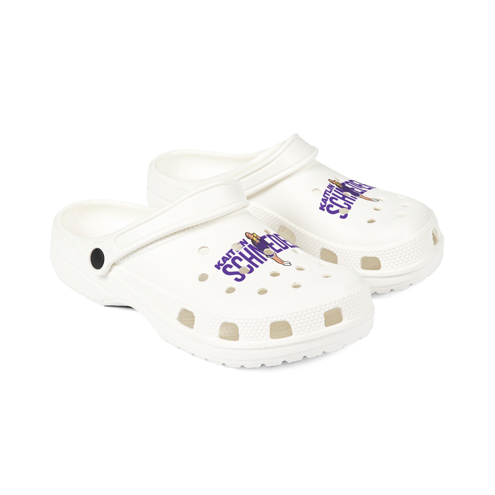 Rubber Clogs — character_player_name in White